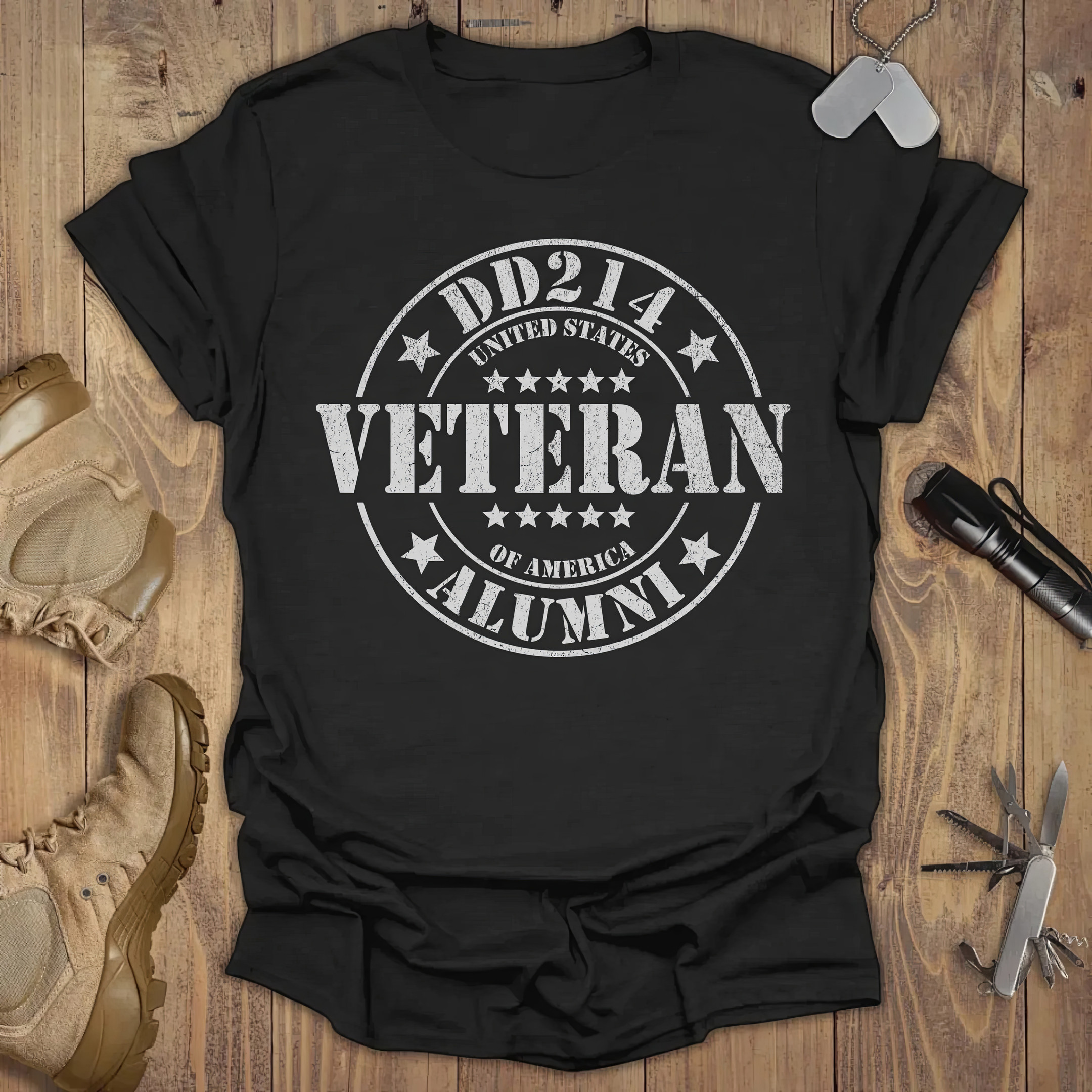 DD 214 Alumni T-shirt Veteran Tees Father's Day Gifts For Husband DD 214 Alumni T-shirt Veteran Tees Father's Day Gifts For Husband