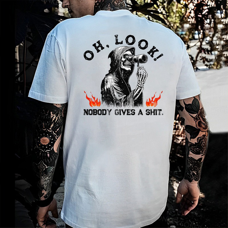 Death Oh Look Nobody Gives A Shit T-Shirt Fathers Day Gift From Daughter Death Oh Look Nobody Gives A Shit T-Shirt Fathers Day Gift From Daughter