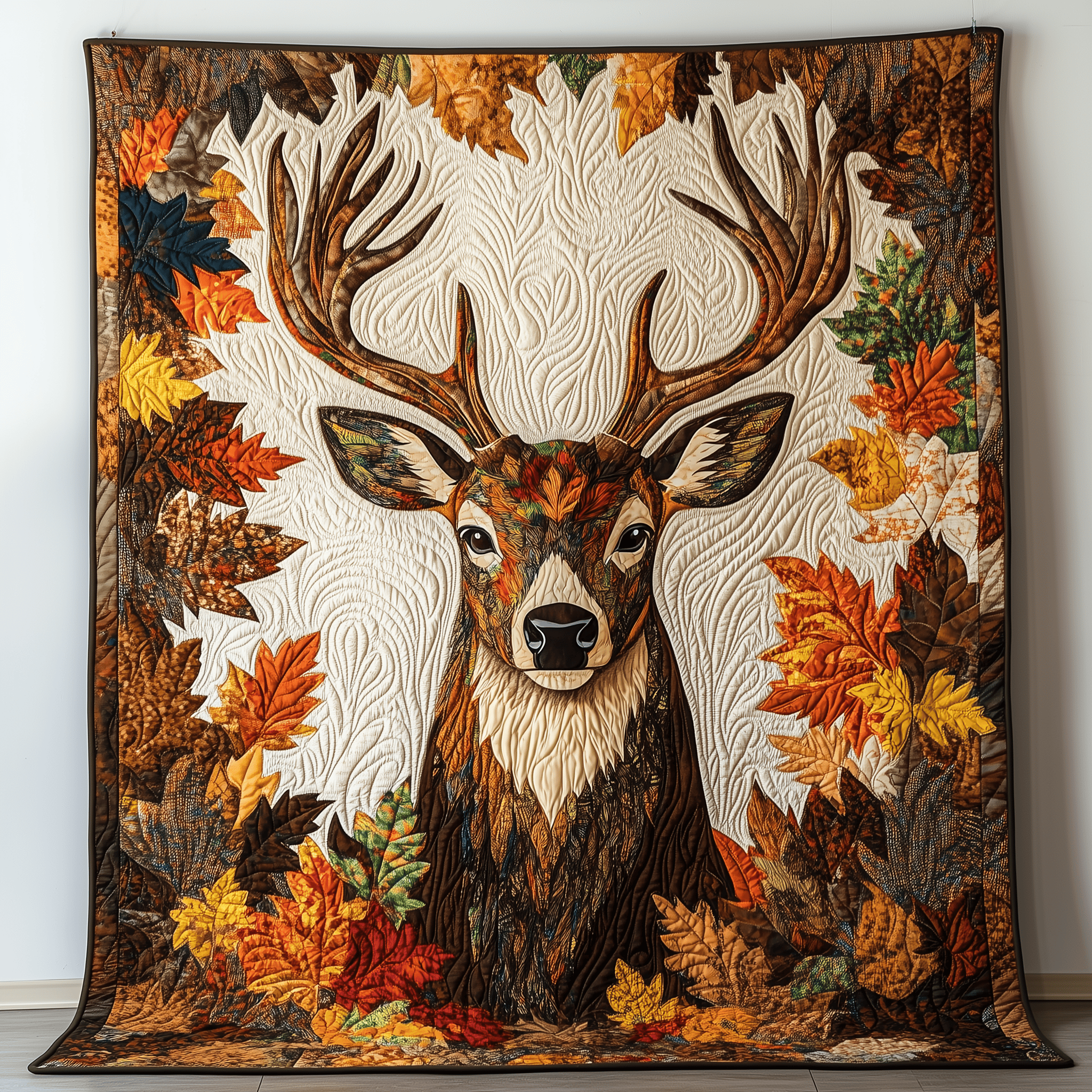 Deer Autumn Vibe Quilted Blanket Feel the Heart of Home with a Blanket That Embraces All Deer Autumn Vibe Quilted Blanket Feel the Heart of Home with a Blanket That Embraces All