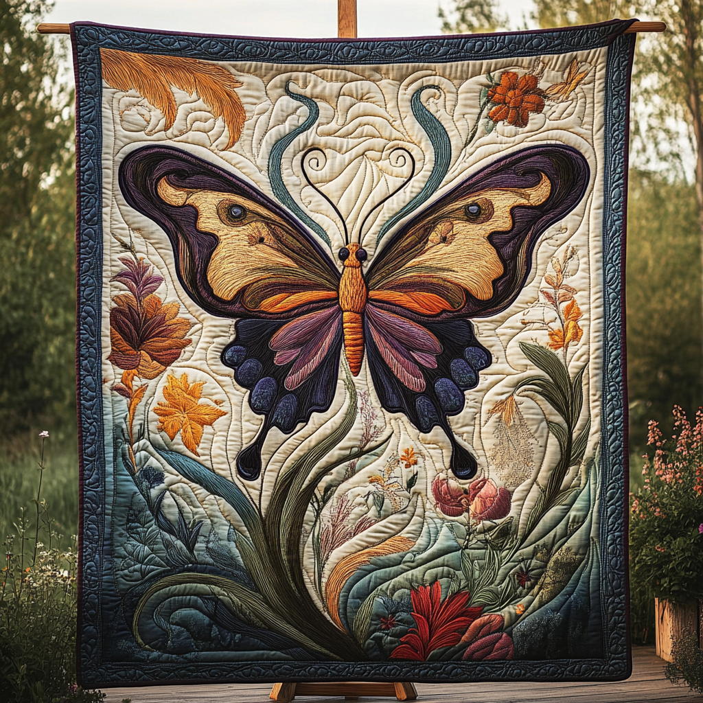 Delicate Dance Quilted Blanket Butterfly Birthday Presents Delicate Dance Quilted Blanket Butterfly Birthday Presents