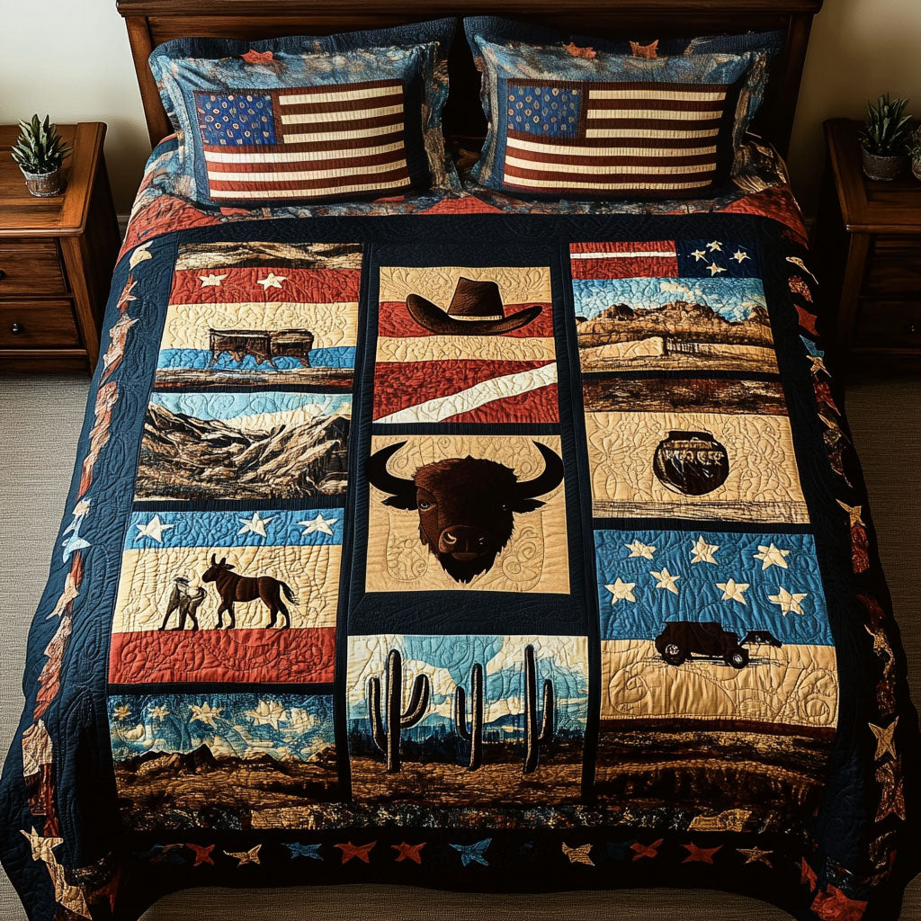 Desert Trail Quilted Bedding Set Cowboy Present Ideas Desert Trail Quilted Bedding Set Cowboy Present Ideas