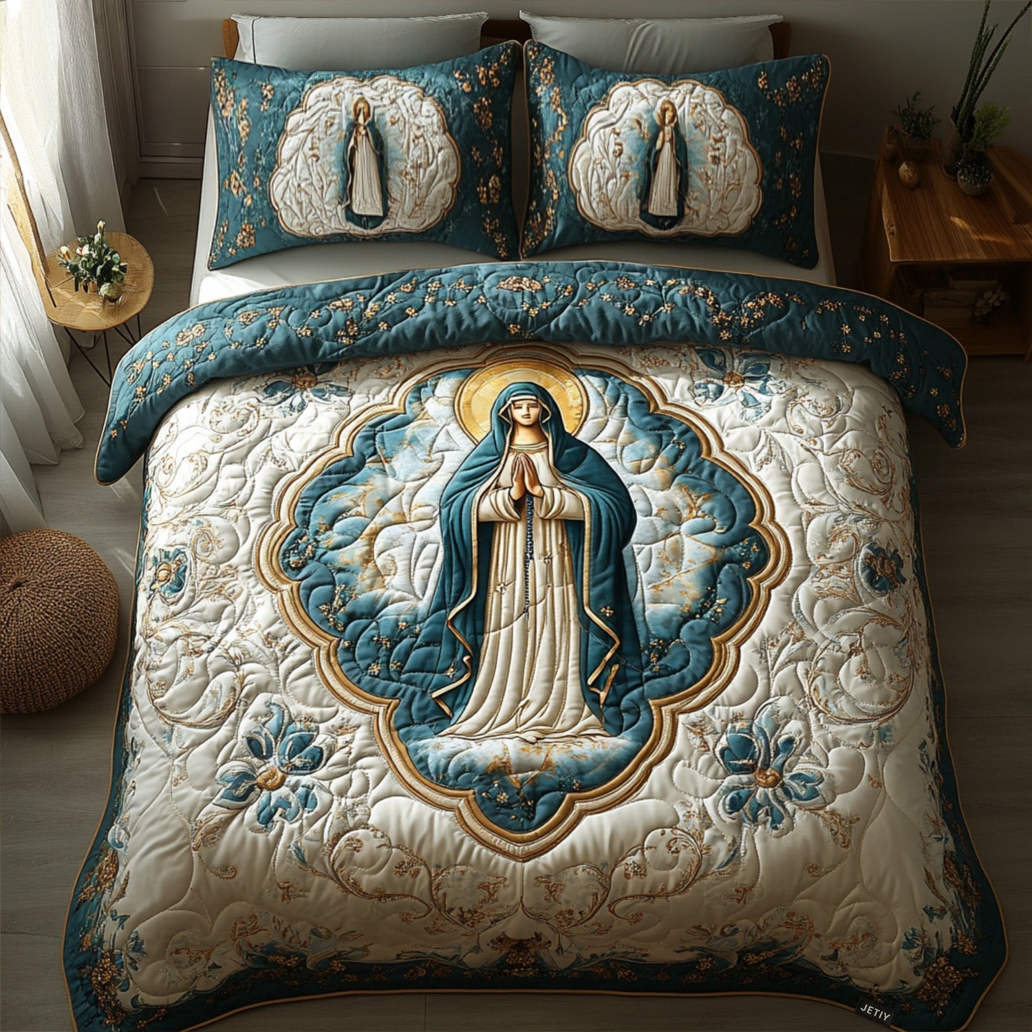 Divine Starry Grace Quilted Bedding Set Christmas Gifts For Wife Divine Starry Grace Quilted Bedding Set Christmas Gifts For Wife