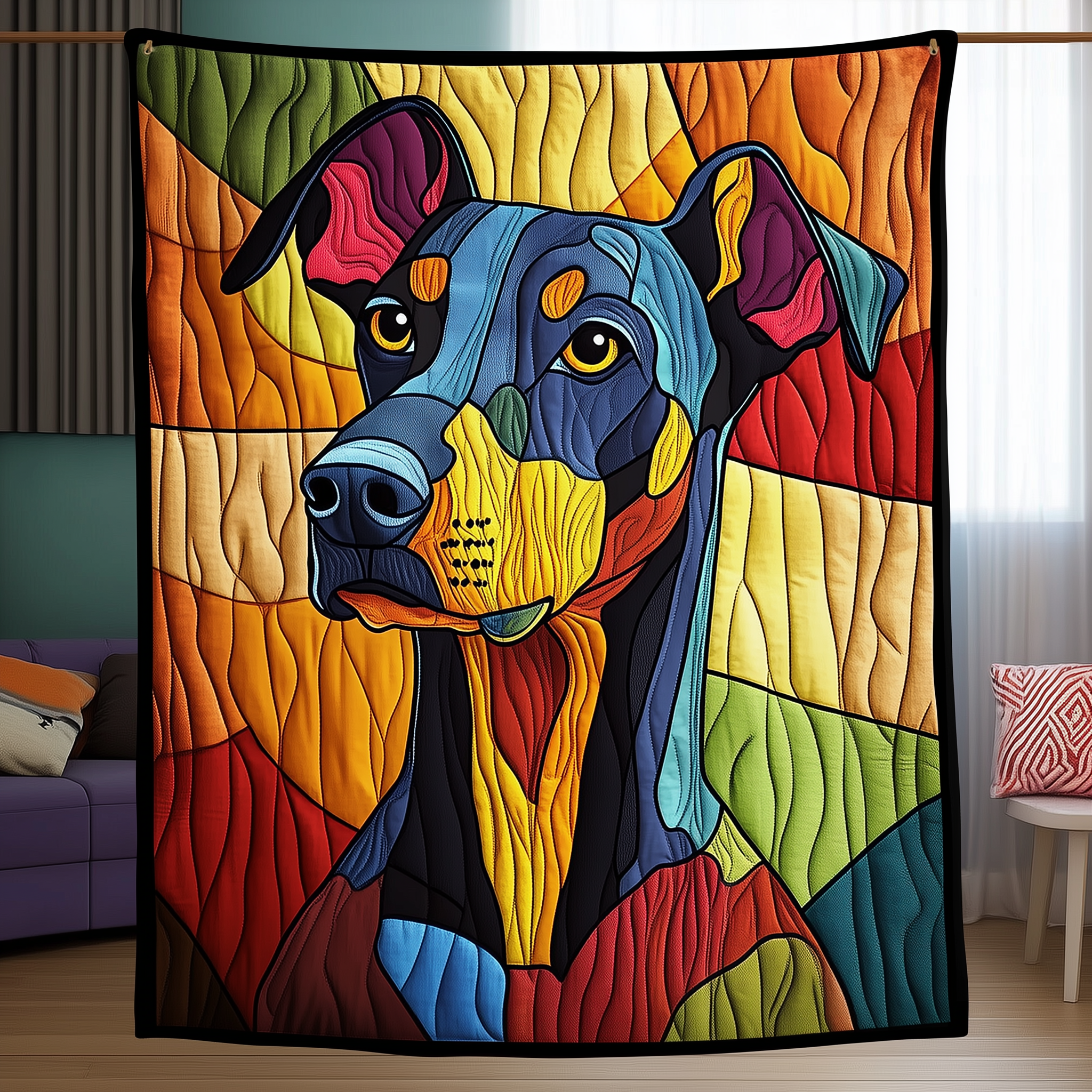 Doberman Quilted Blanket Celebrate Your Individuality with a Blanket That Speaks to You Doberman Quilted Blanket Celebrate Your Individuality with a Blanket That Speaks to You