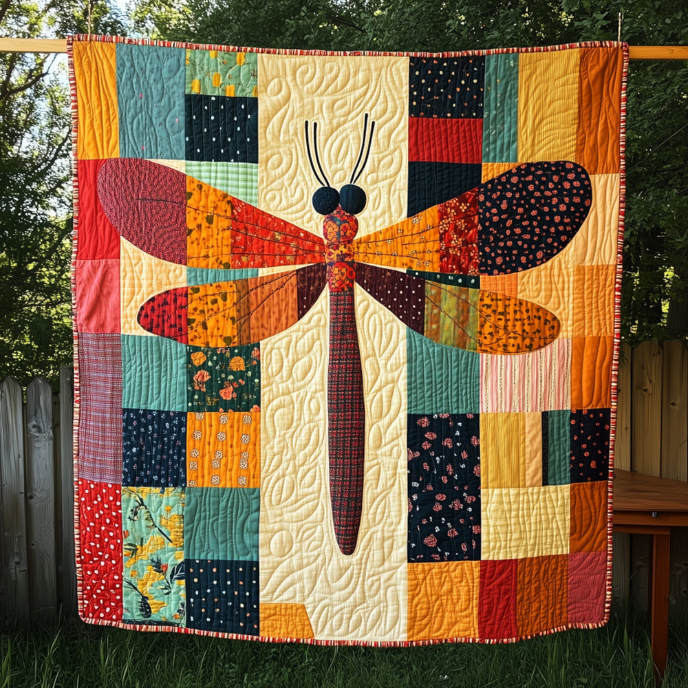 Dragonfly Vibe Quilted Blanket Snuggle Up with a Blanket That Brings Everyone Closer Dragonfly Vibe Quilted Blanket Snuggle Up with a Blanket That Brings Everyone Closer