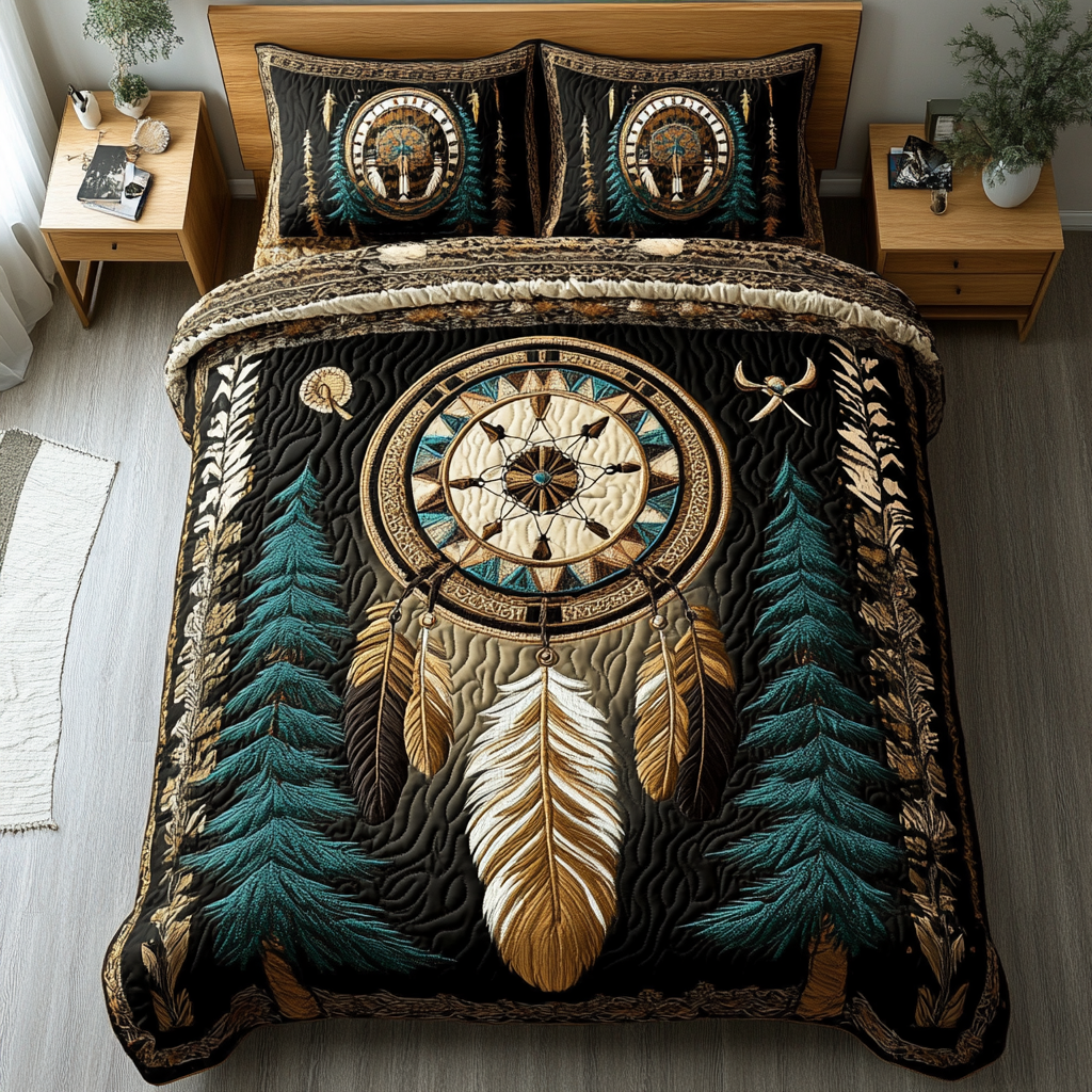 Dreamcatcher Essence Quilted Bedding Set Native American Gifts Online Dreamcatcher Essence Quilted Bedding Set Native American Gifts Online