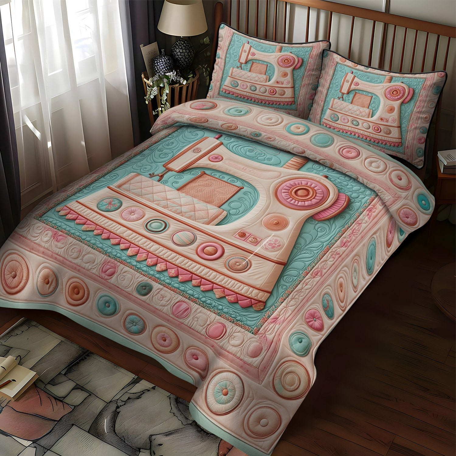 Dreamy Threads Quilted Bedding Set Christmas Gifts For Sewers Dreamy Threads Quilted Bedding Set Christmas Gifts For Sewers