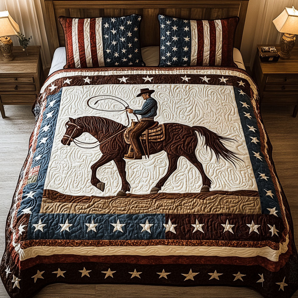 Dusty Trails Quilted Bedding Set Gifts For Cattle Lovers Dusty Trails Quilted Bedding Set Gifts For Cattle Lovers