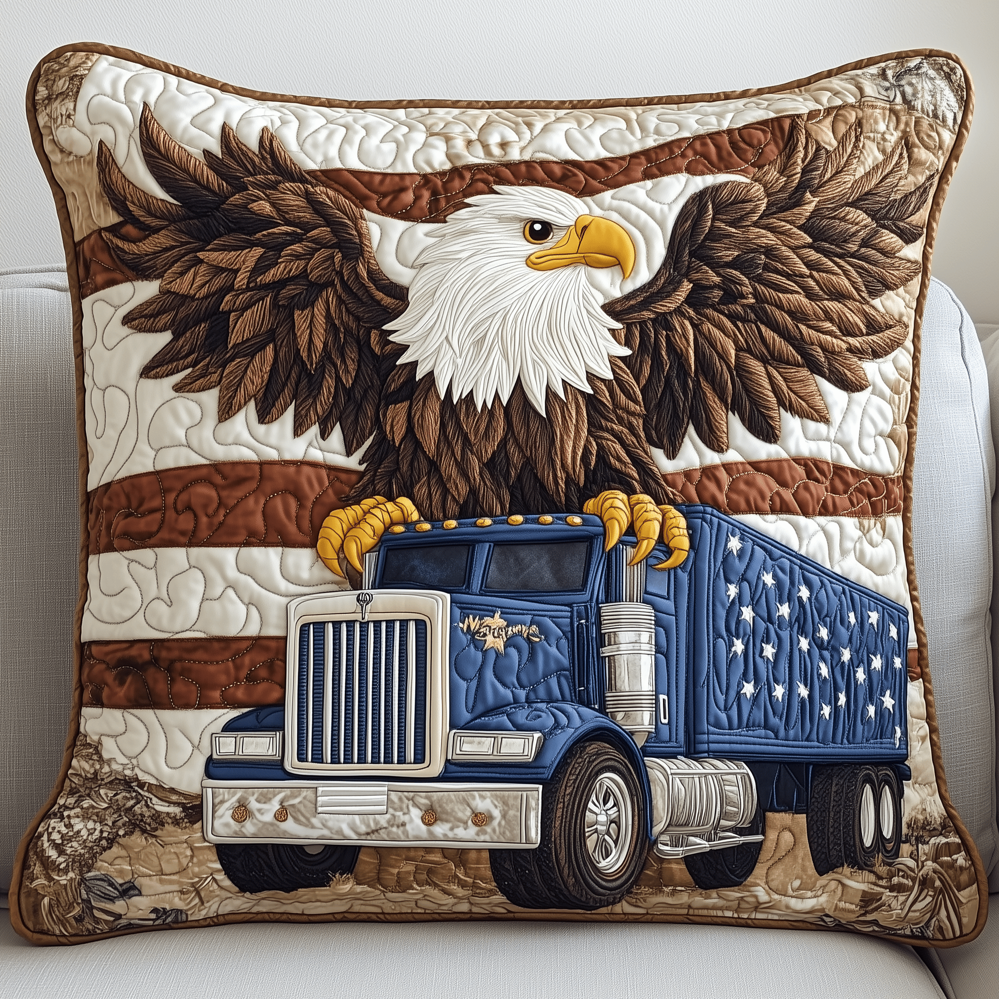 Eagle of Freedom Quilted Pillow Case Bamboo Pillow Cases EcoFriendly Comfort You'll Love Eagle of Freedom Quilted Pillow Case Bamboo Pillow Cases EcoFriendly Comfort You'll Love