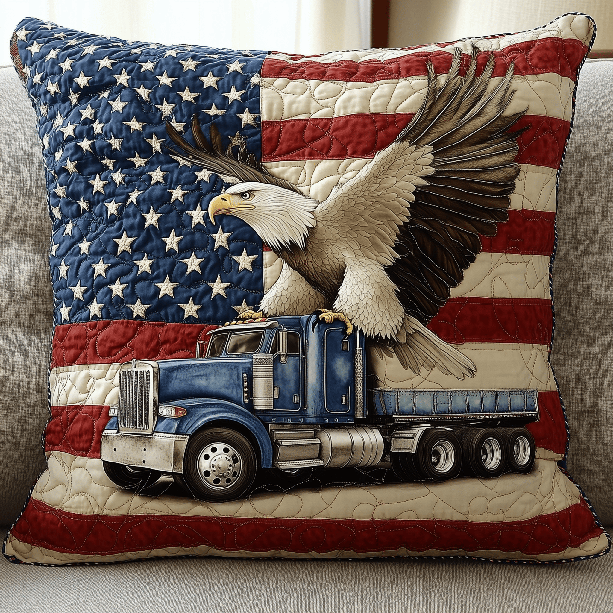 Eagle of Freedom Quilted Pillow Case Keep Your Pillows Fresh with Premium Pillow Cases Eagle of Freedom Quilted Pillow Case Keep Your Pillows Fresh with Premium Pillow Cases