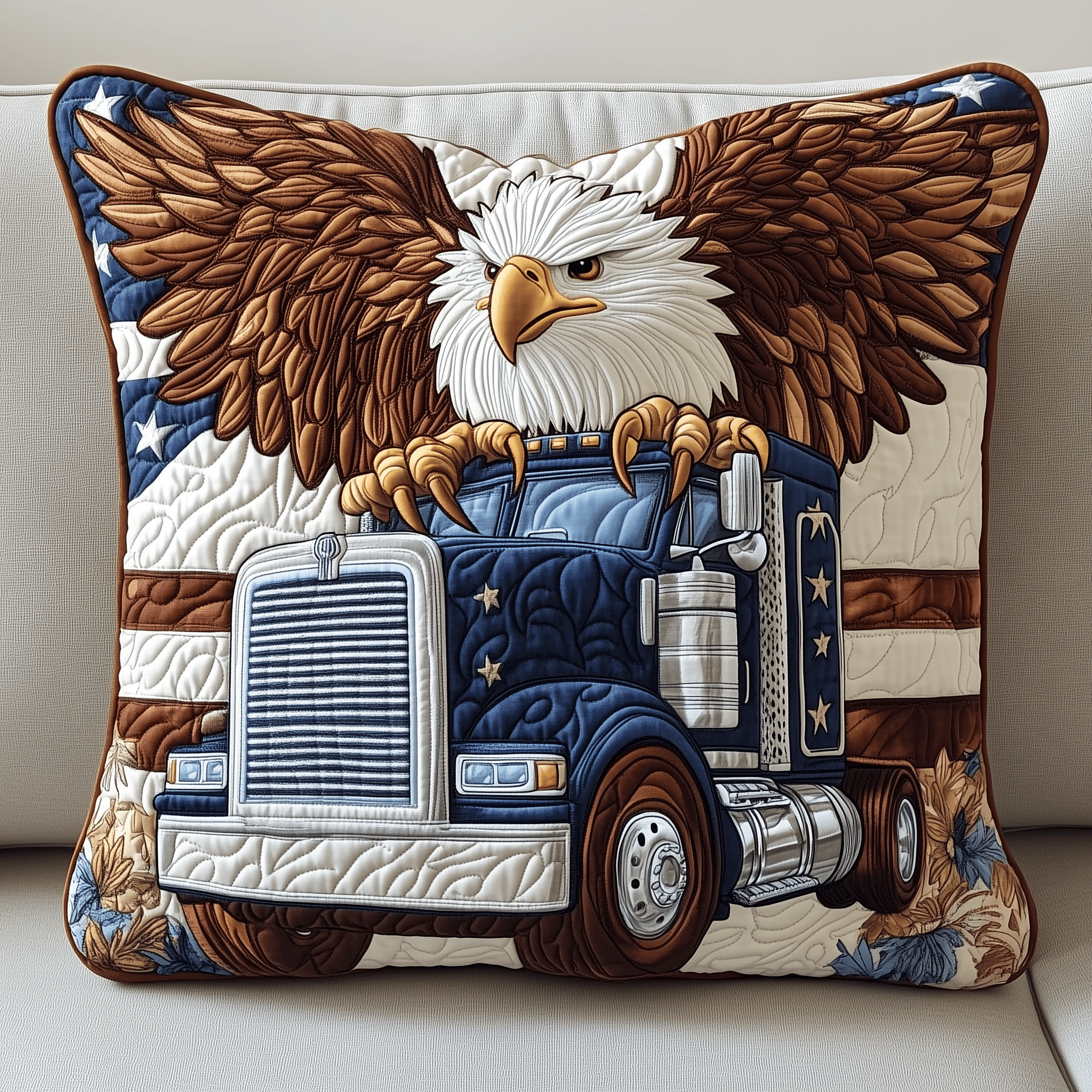 Eagle of Freedom Quilted Pillow Case Silky Smooth Pillow Cases for a Luxurious Night Eagle of Freedom Quilted Pillow Case Silky Smooth Pillow Cases for a Luxurious Night