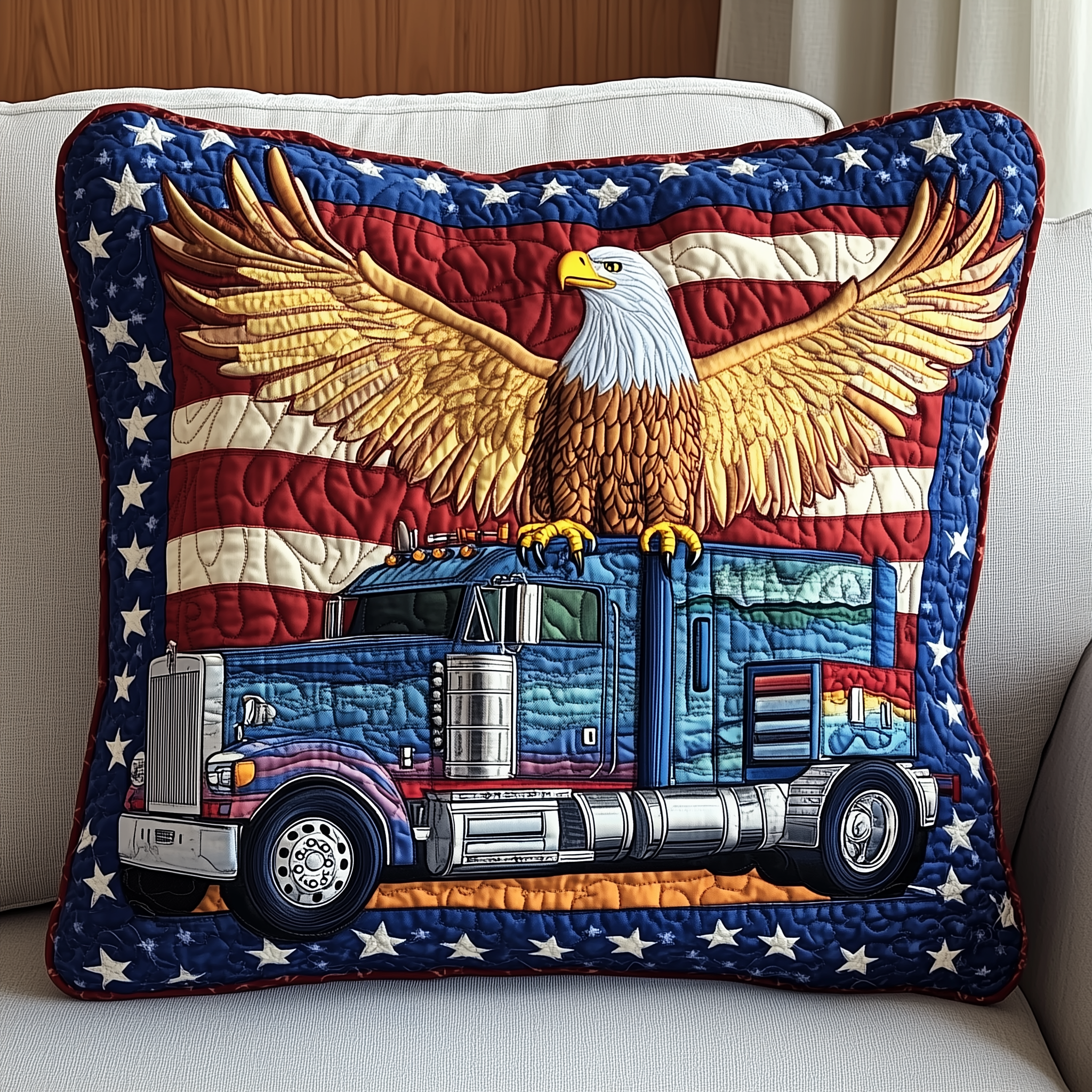 Eagle of Freedom Quilted Pillow Case Velvet Pillow Cases for a Plush Dreamy Sleep Eagle of Freedom Quilted Pillow Case Velvet Pillow Cases for a Plush Dreamy Sleep