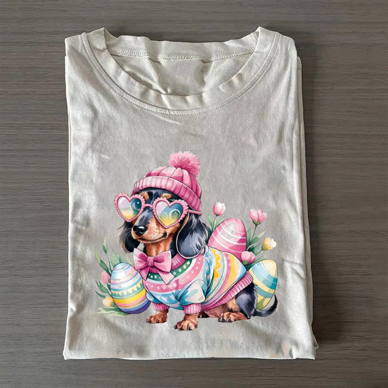 Easter Egg Dachshund T-Shirt Dachshund Lovers Cute Shirt Sentimental Gifts For Mom Easter Egg Dachshund T-Shirt Dachshund Lovers Cute Shirt Sentimental Gifts For Mom
