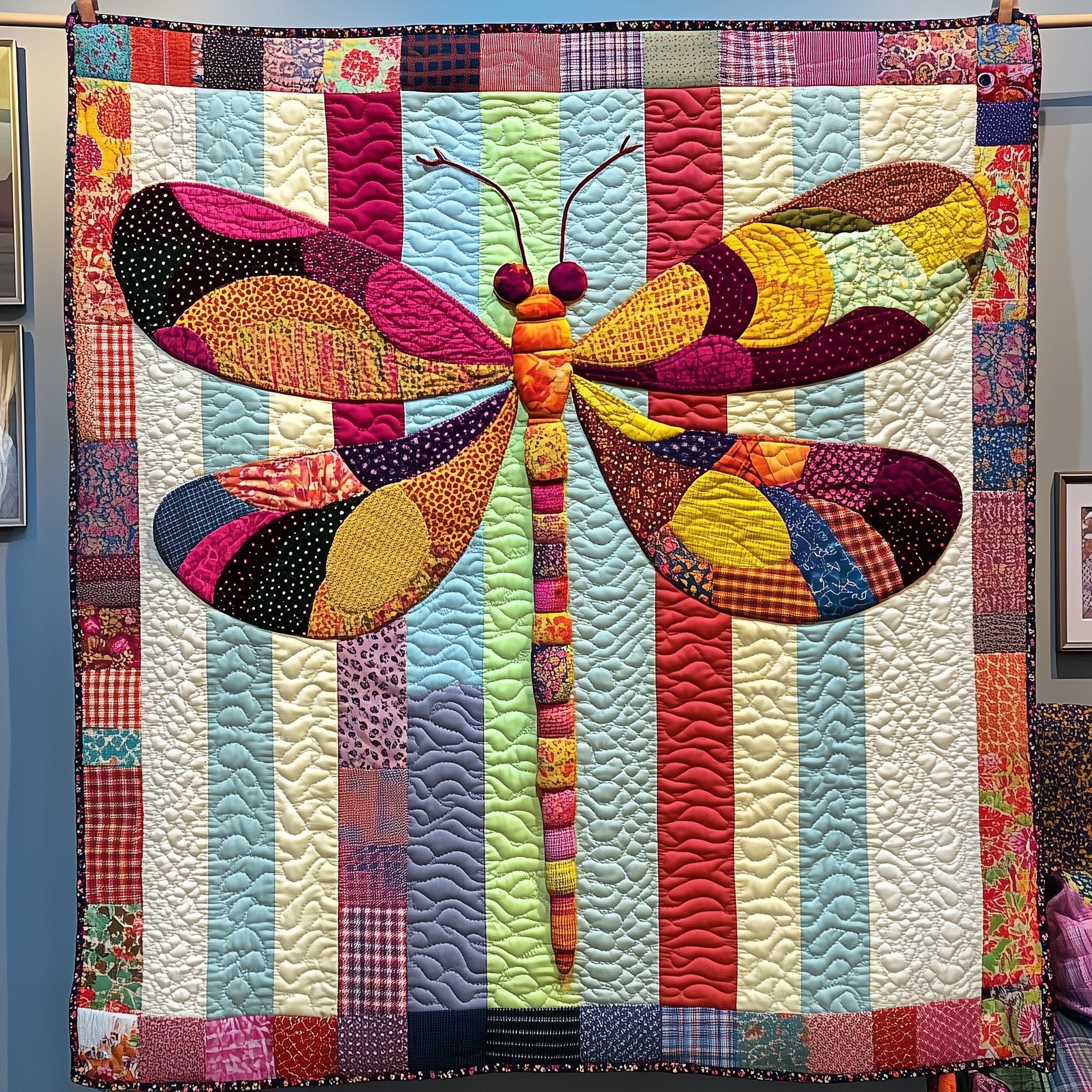 Elegant Dragonfly Quilted Blanket Cute Unique Blanket Item Merch Dragonfly Gifts For Women Elegant Dragonfly Quilted Blanket Cute Unique Blanket Item Merch Dragonfly Gifts For Women