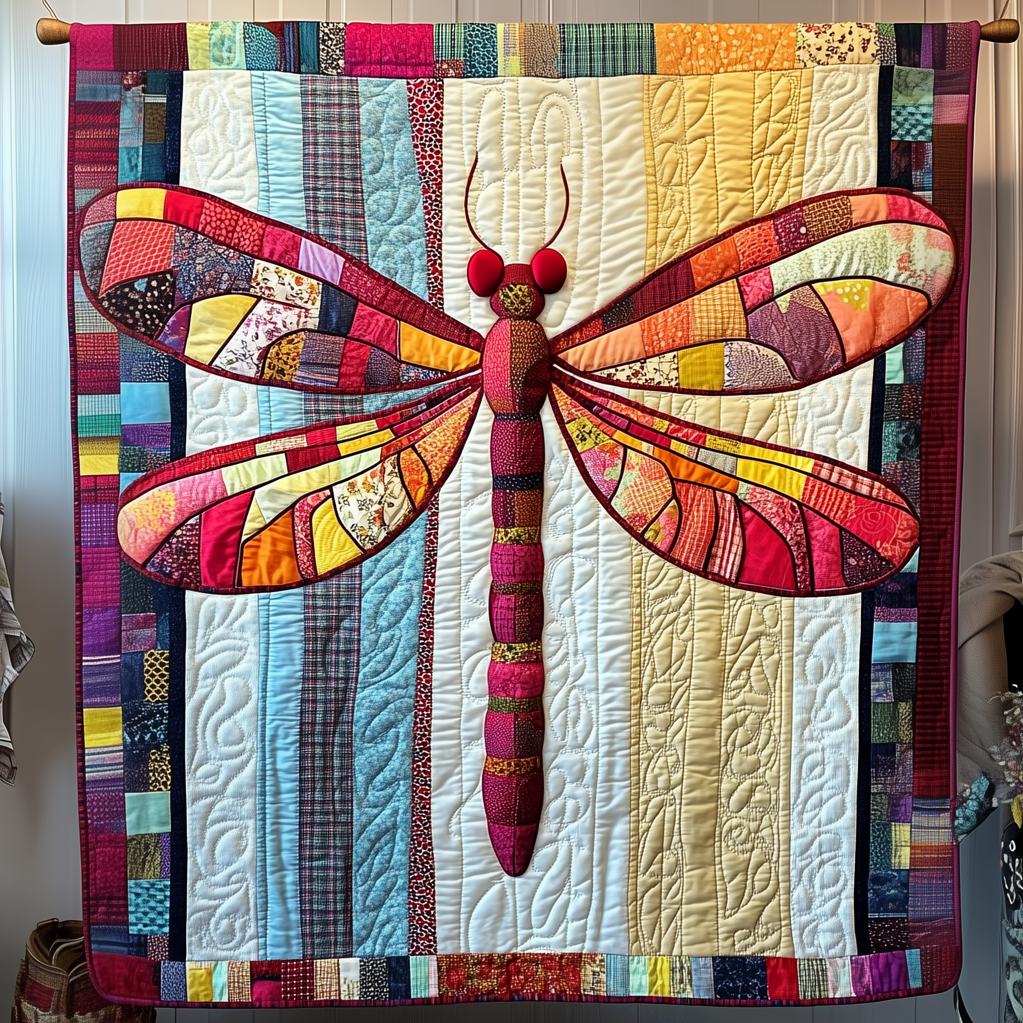 Elegant Dragonfly Quilted Blanket Cute Unique Blanket Item Merch Gift For Someone Who Loves Dragonflies Elegant Dragonfly Quilted Blanket Cute Unique Blanket Item Merch Gift For Someone Who Loves Dragonflies