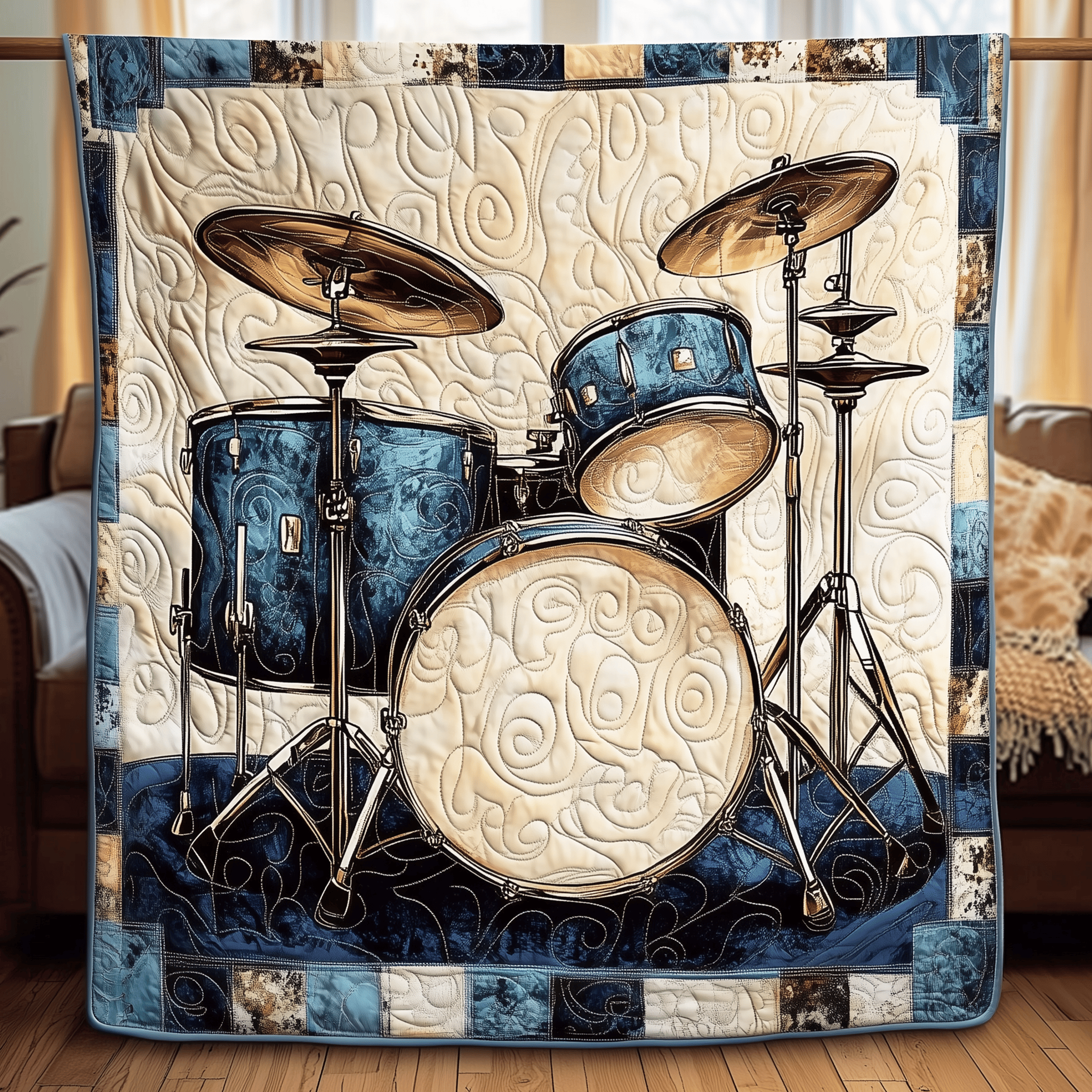 Elegant Drum Quilted Blanket Enjoy Cozy Moments Together with the Perfect Blanket Elegant Drum Quilted Blanket Enjoy Cozy Moments Together with the Perfect Blanket