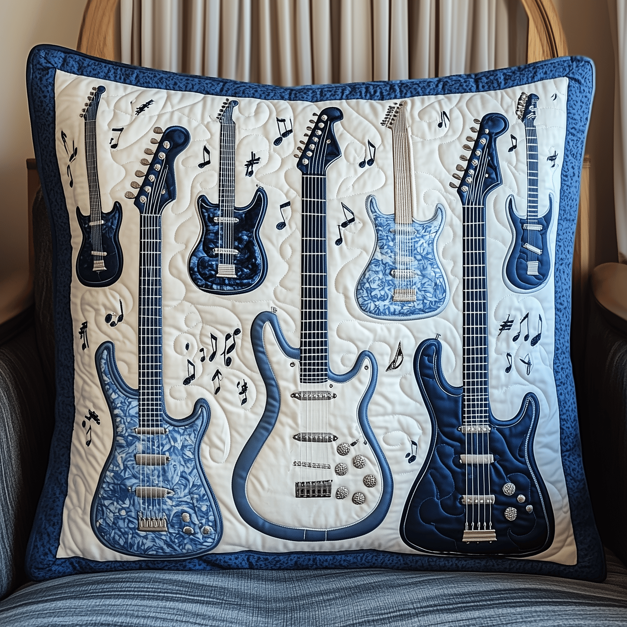 Elegant Guitar Quilted Pillow Case Don't Wait Comfort Starts with Our Pillow Cases Elegant Guitar Quilted Pillow Case Don't Wait Comfort Starts with Our Pillow Cases