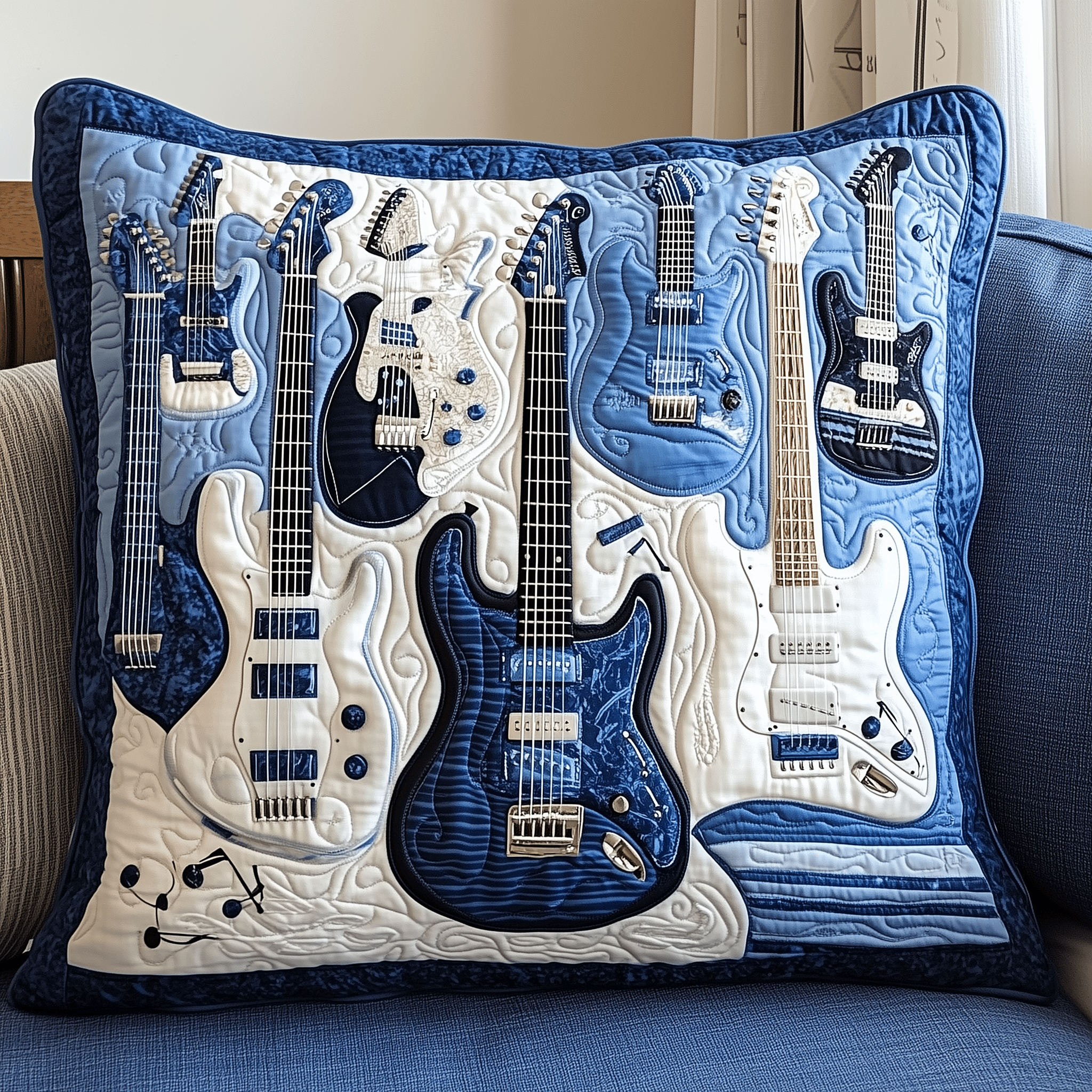 Elegant Guitar Quilted Pillow Case Elevate Your Sleep Experience with Premium Pillow Cases Elegant Guitar Quilted Pillow Case Elevate Your Sleep Experience with Premium Pillow Cases