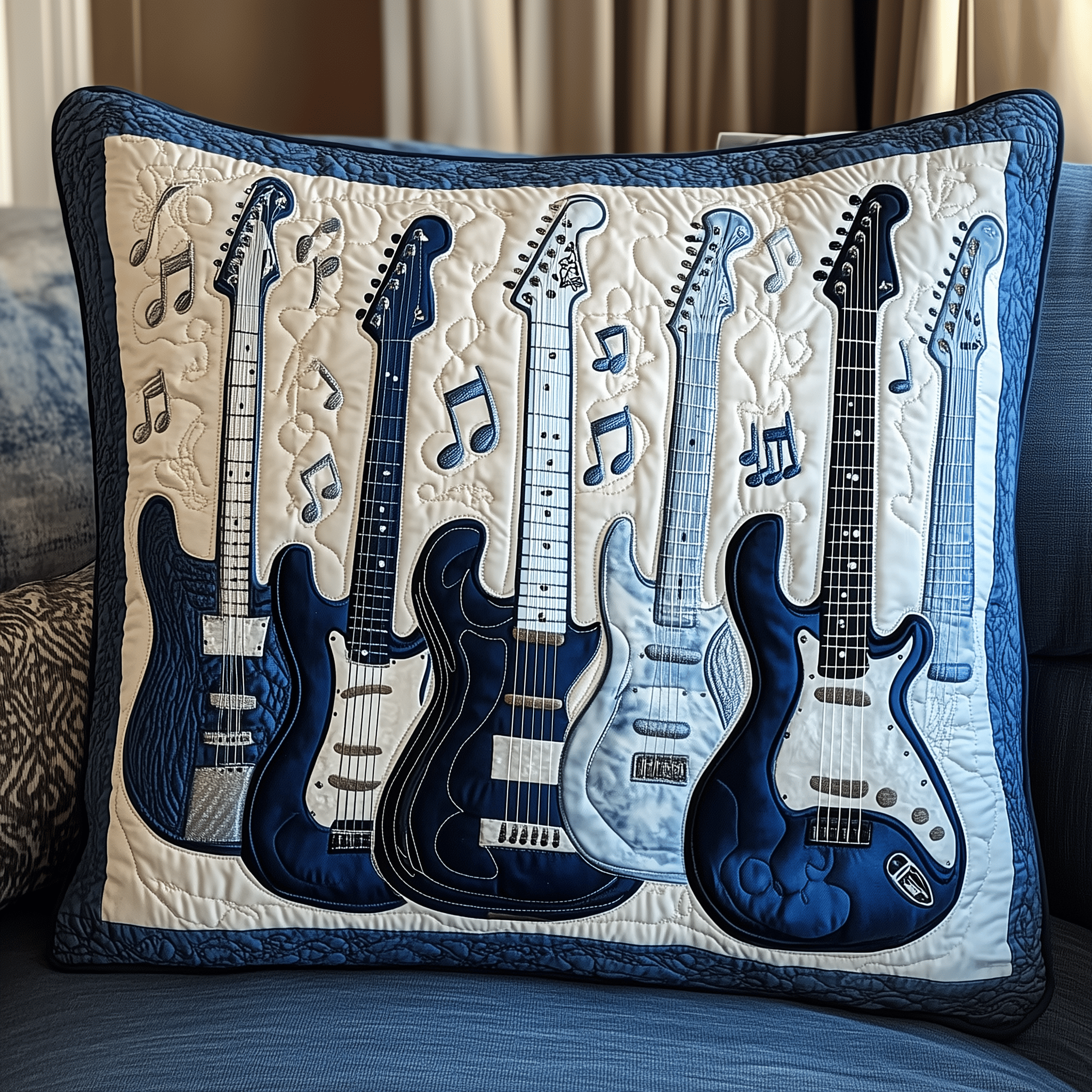 Elegant Guitar Quilted Pillow Case Feel Better Sleep Today with a Pillow Case Upgrade Elegant Guitar Quilted Pillow Case Feel Better Sleep Today with a Pillow Case Upgrade