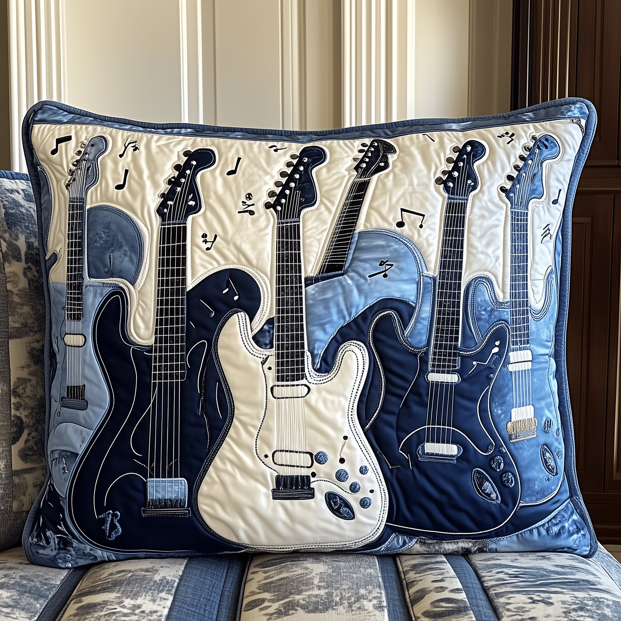 Elegant Guitar Quilted Pillow Case Transform Your Bed with Pillow Cases That Impress Elegant Guitar Quilted Pillow Case Transform Your Bed with Pillow Cases That Impress