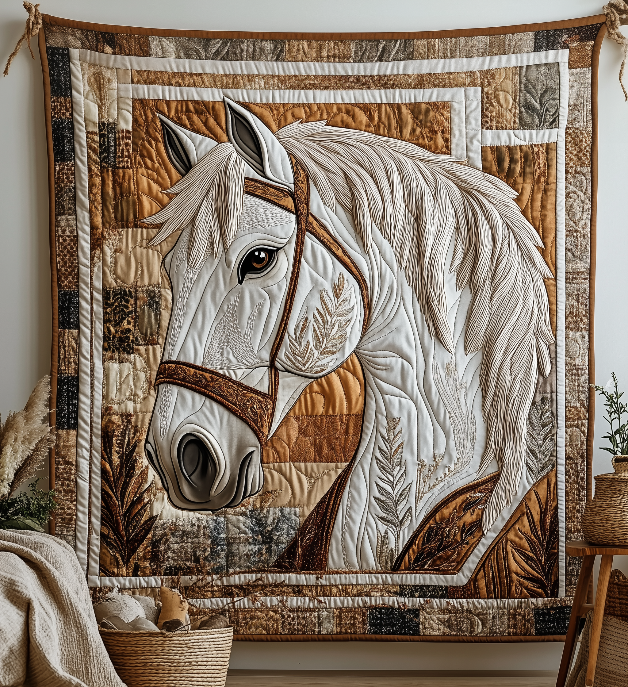Elegant Horse Quilted Blanket Cute Unique Blanket Item Merch Cool Gifts For Horse Lovers Elegant Horse Quilted Blanket Cute Unique Blanket Item Merch Cool Gifts For Horse Lovers