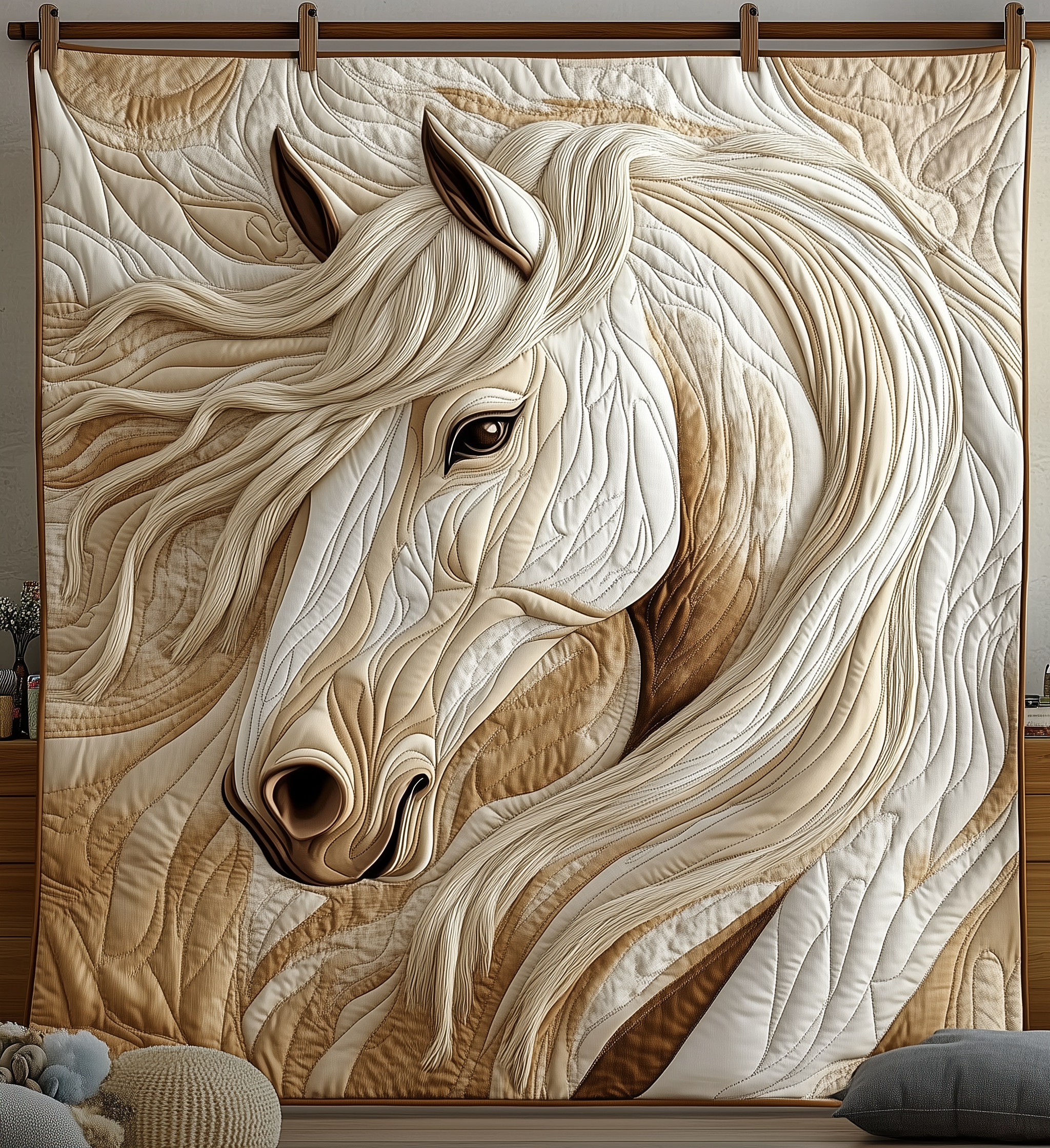 Elegant Horse Quilted Blanket Cute Unique Blanket Item Merch Gifts For People Who Like Horses Elegant Horse Quilted Blanket Cute Unique Blanket Item Merch Gifts For People Who Like Horses