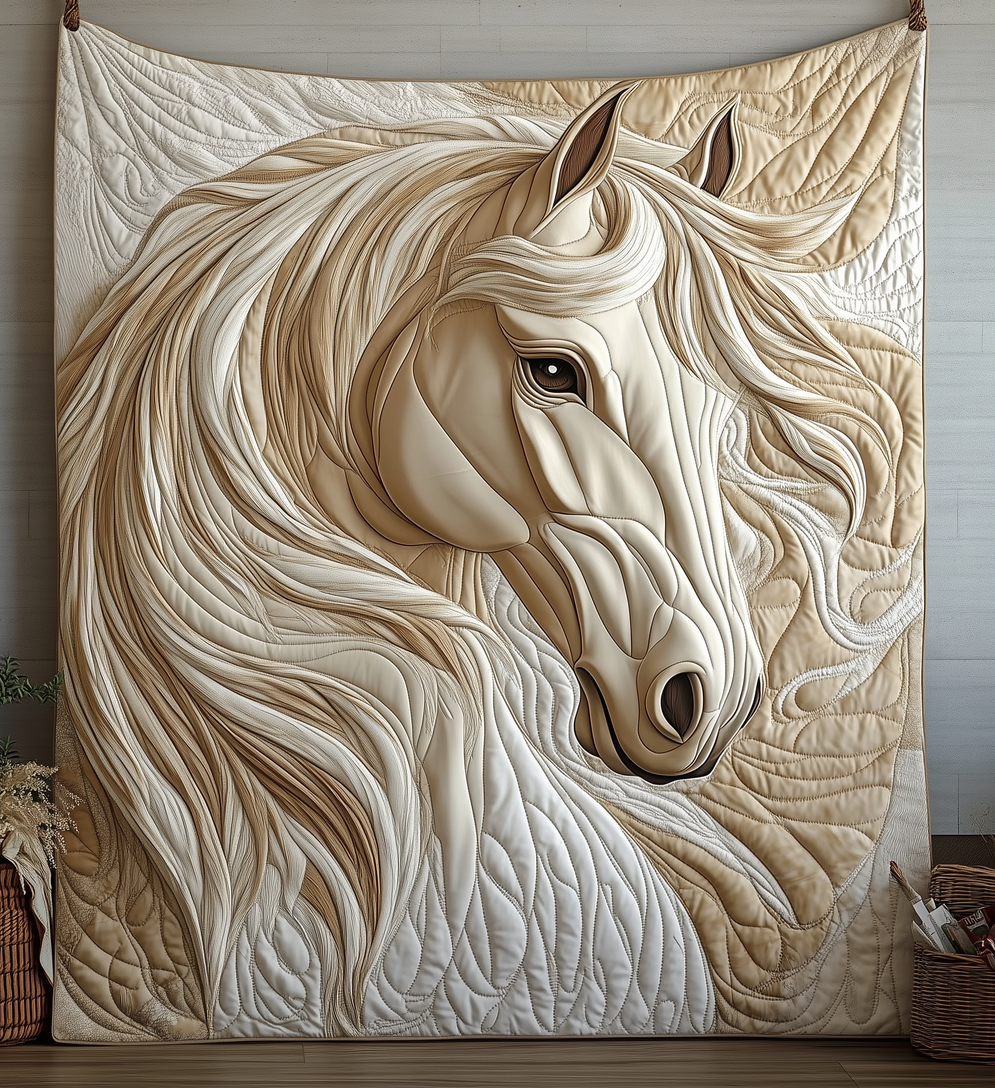 Elegant Horse Quilted Blanket Cute Unique Blanket Item Merch Great Gifts For Horse Lovers Elegant Horse Quilted Blanket Cute Unique Blanket Item Merch Great Gifts For Horse Lovers