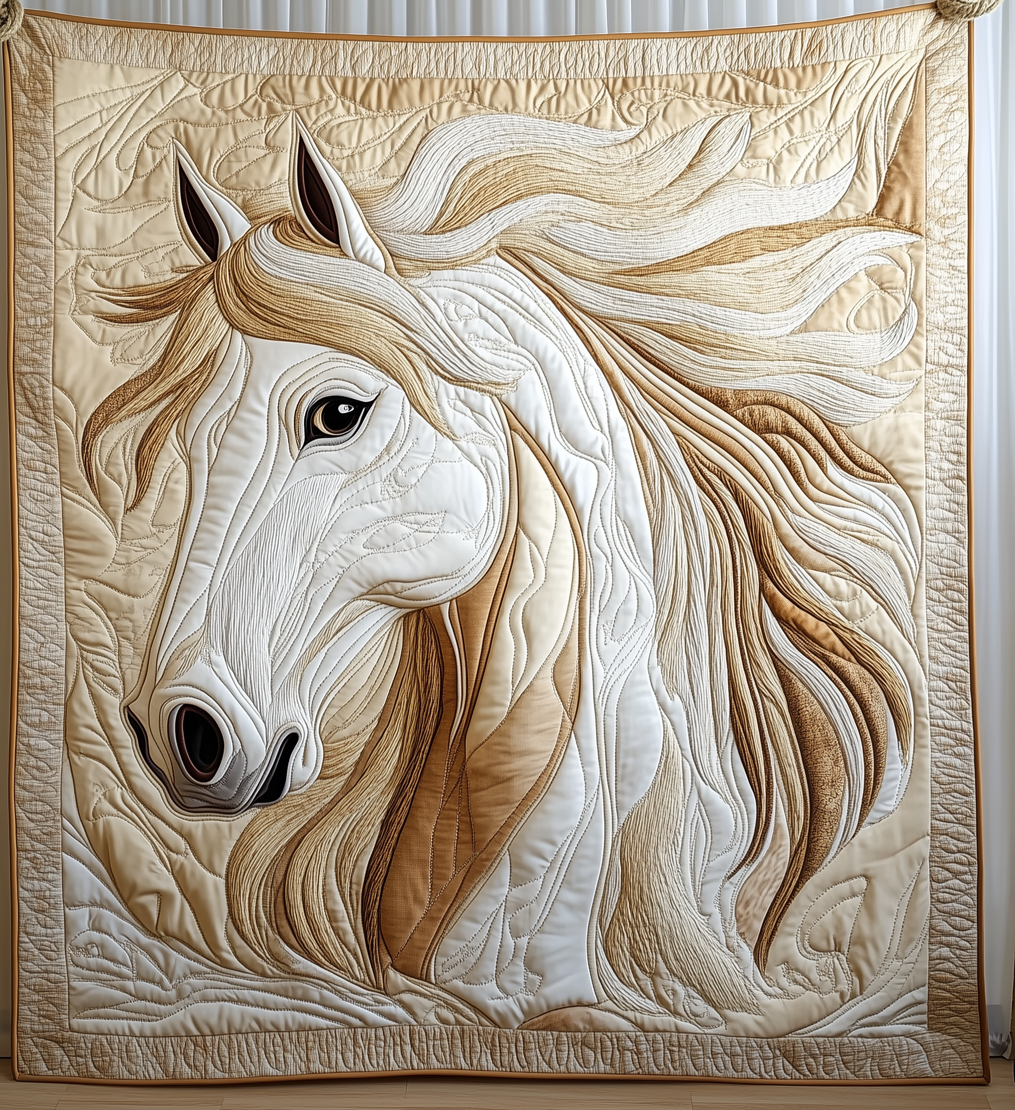 Elegant Horse Quilted Blanket Cute Unique Blanket Item Merch Horse Gifts For Adults Elegant Horse Quilted Blanket Cute Unique Blanket Item Merch Horse Gifts For Adults