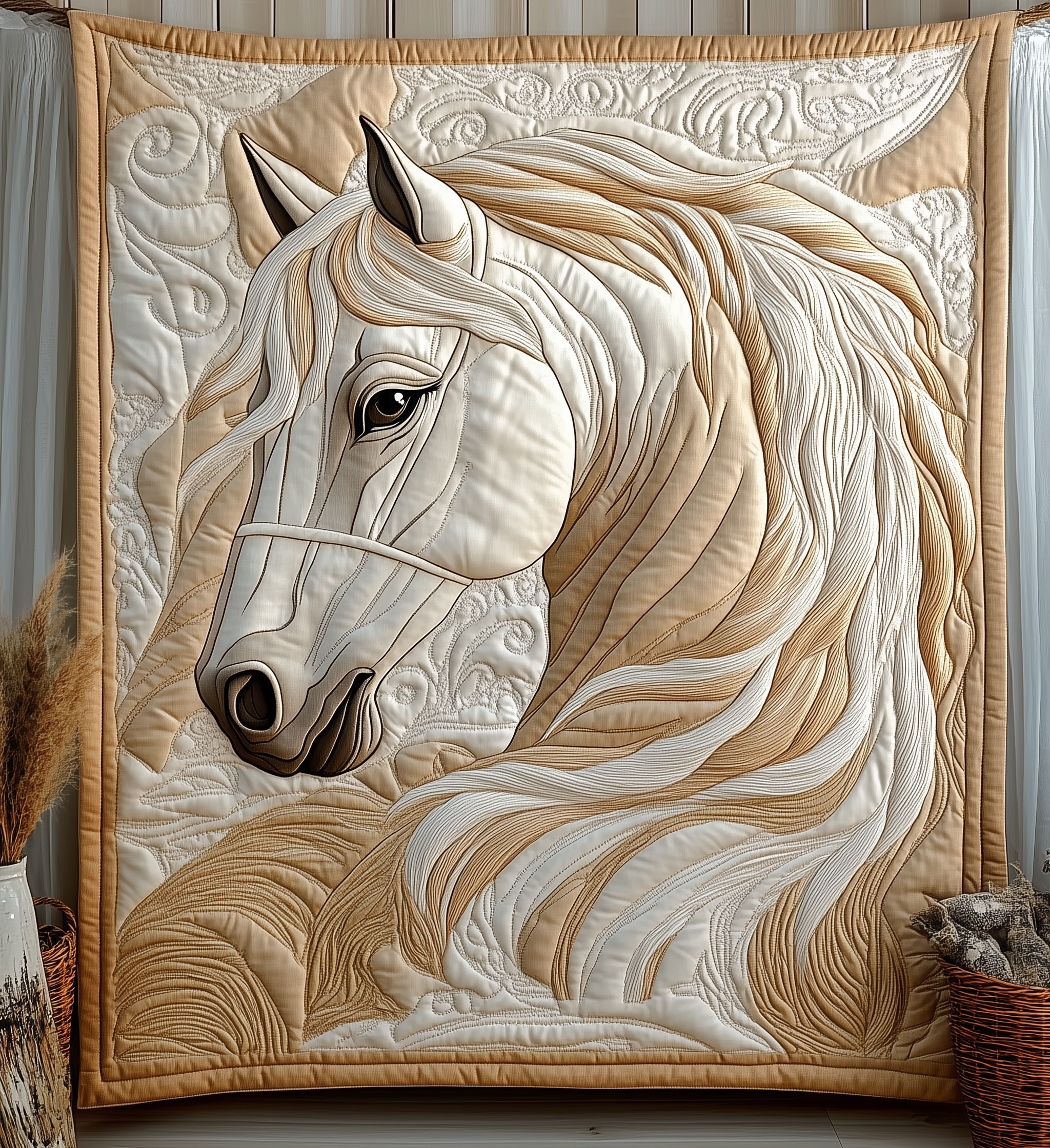 Elegant Horse Quilted Blanket Cute Unique Blanket Item Merch Inexpensive Gifts For Horse Lovers Elegant Horse Quilted Blanket Cute Unique Blanket Item Merch Inexpensive Gifts For Horse Lovers