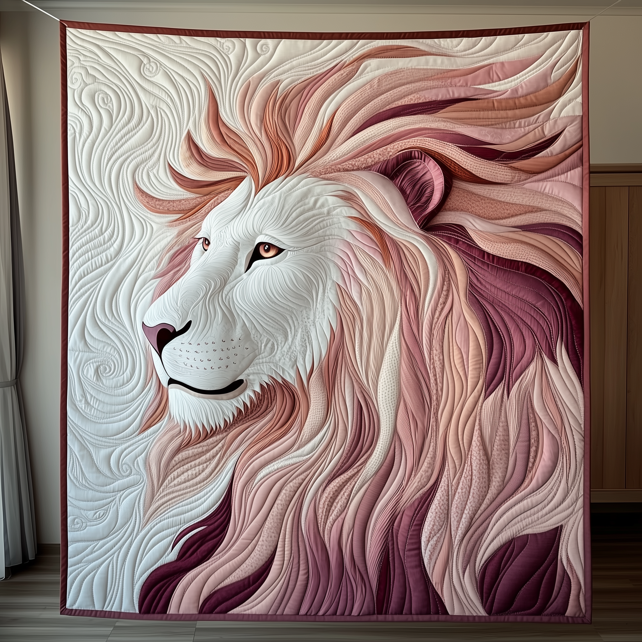 Elegant Lion Quilted Blanket Best Throw Blanket Unique Lion Gifts Elegant Lion Quilted Blanket Best Throw Blanket Unique Lion Gifts