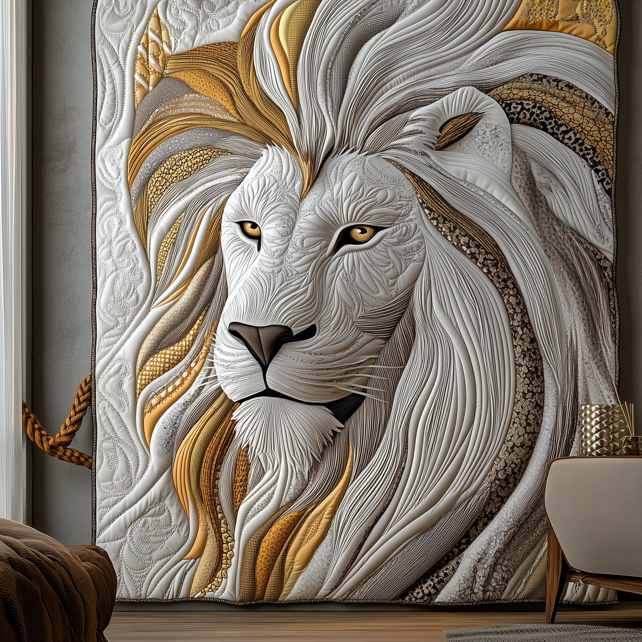 Elegant Mane Lion Quilted Blanket Best Throw Blanket Lion Related Gifts Elegant Mane Lion Quilted Blanket Best Throw Blanket Lion Related Gifts