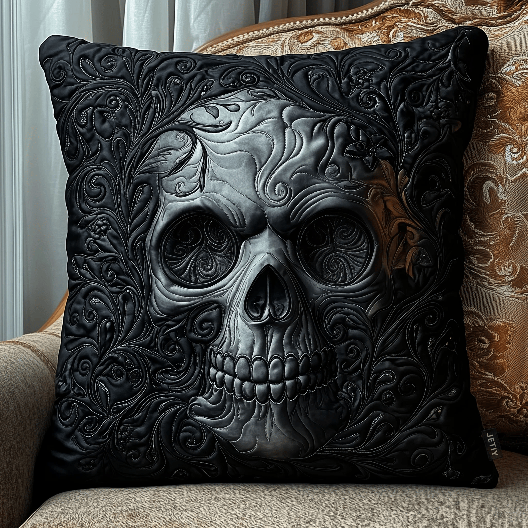 Elegant Skull Quilted Pillow Case Enjoy Restful Sleep with the Perfect Pillow Case Elegant Skull Quilted Pillow Case Enjoy Restful Sleep with the Perfect Pillow Case