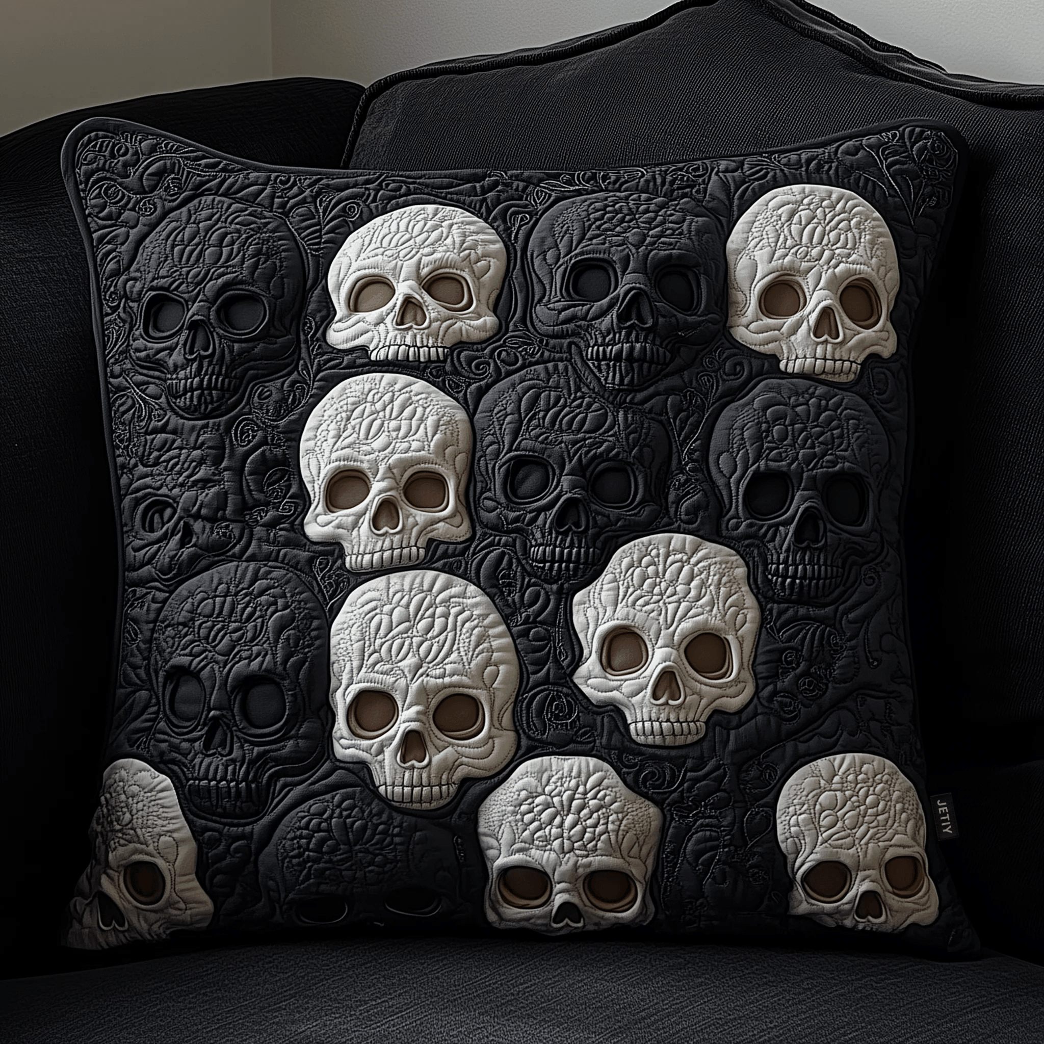 Elegant Skull Quilted Pillow Case Feel the Difference with SkinFriendly Pillow Cases Elegant Skull Quilted Pillow Case Feel the Difference with SkinFriendly Pillow Cases
