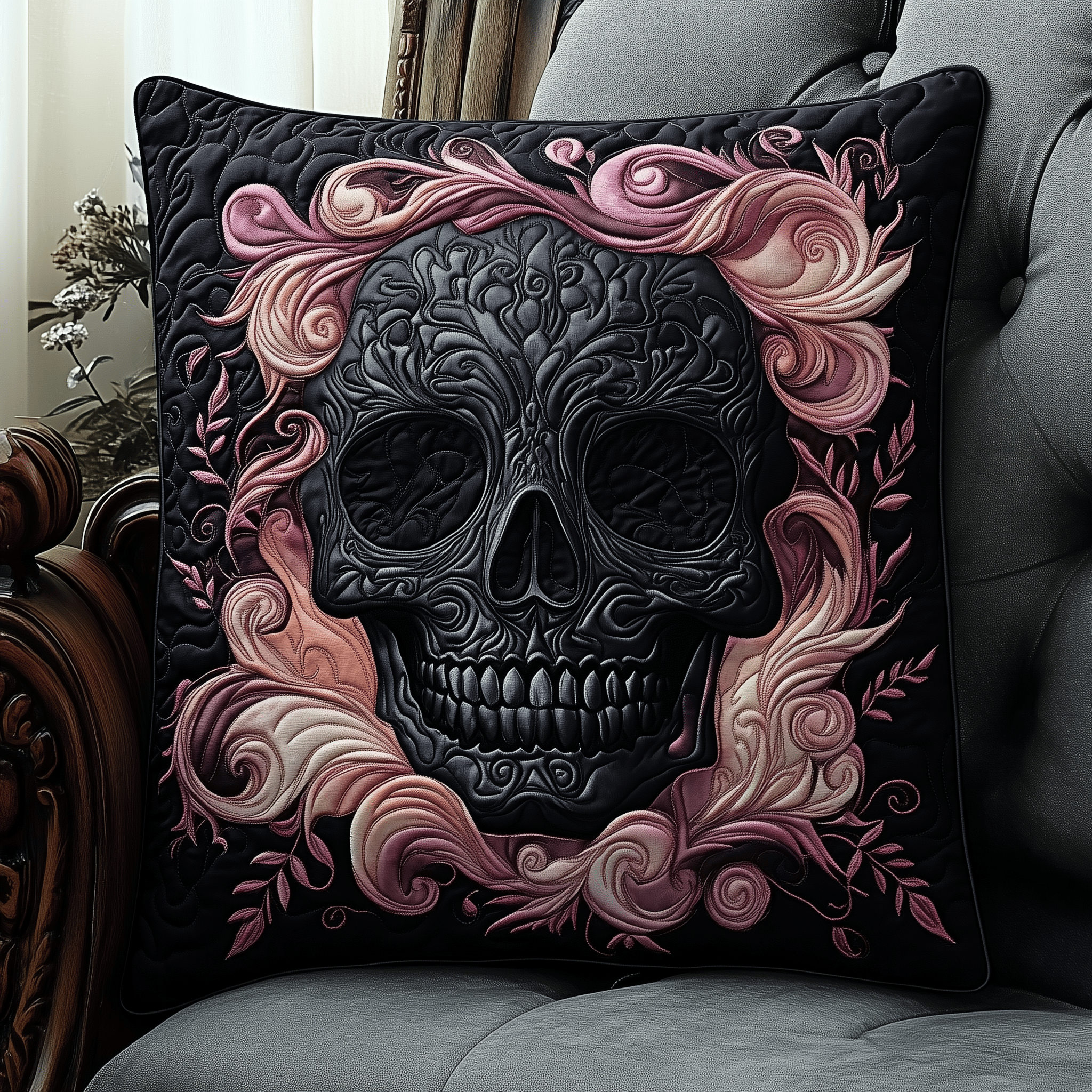 Elegant Skull Quilted Pillow Case Keep Your Pillows Fresh with Premium Pillow Cases Elegant Skull Quilted Pillow Case Keep Your Pillows Fresh with Premium Pillow Cases