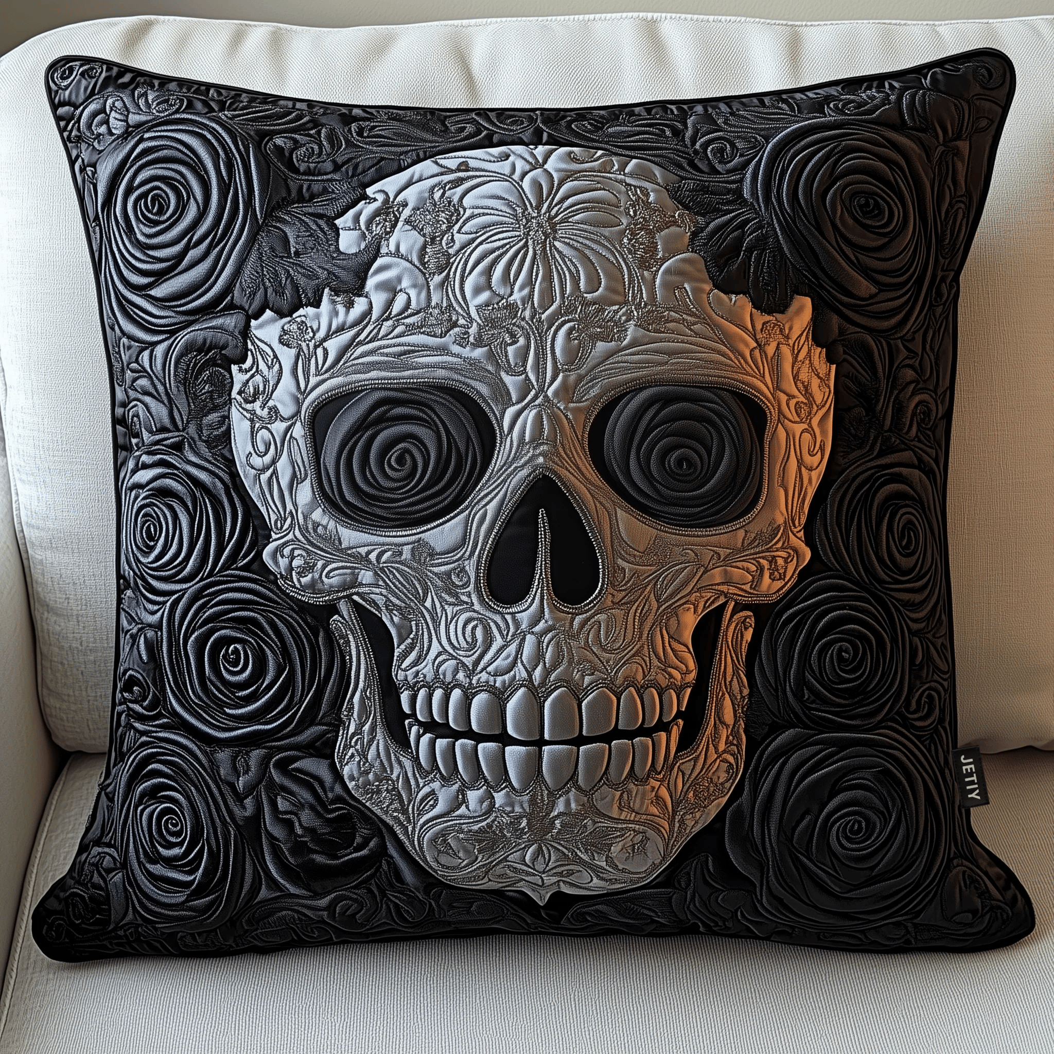 Elegant Skull Quilted Pillow Case Sleep Deeper with Pillow Cases Designed for Comfort Elegant Skull Quilted Pillow Case Sleep Deeper with Pillow Cases Designed for Comfort