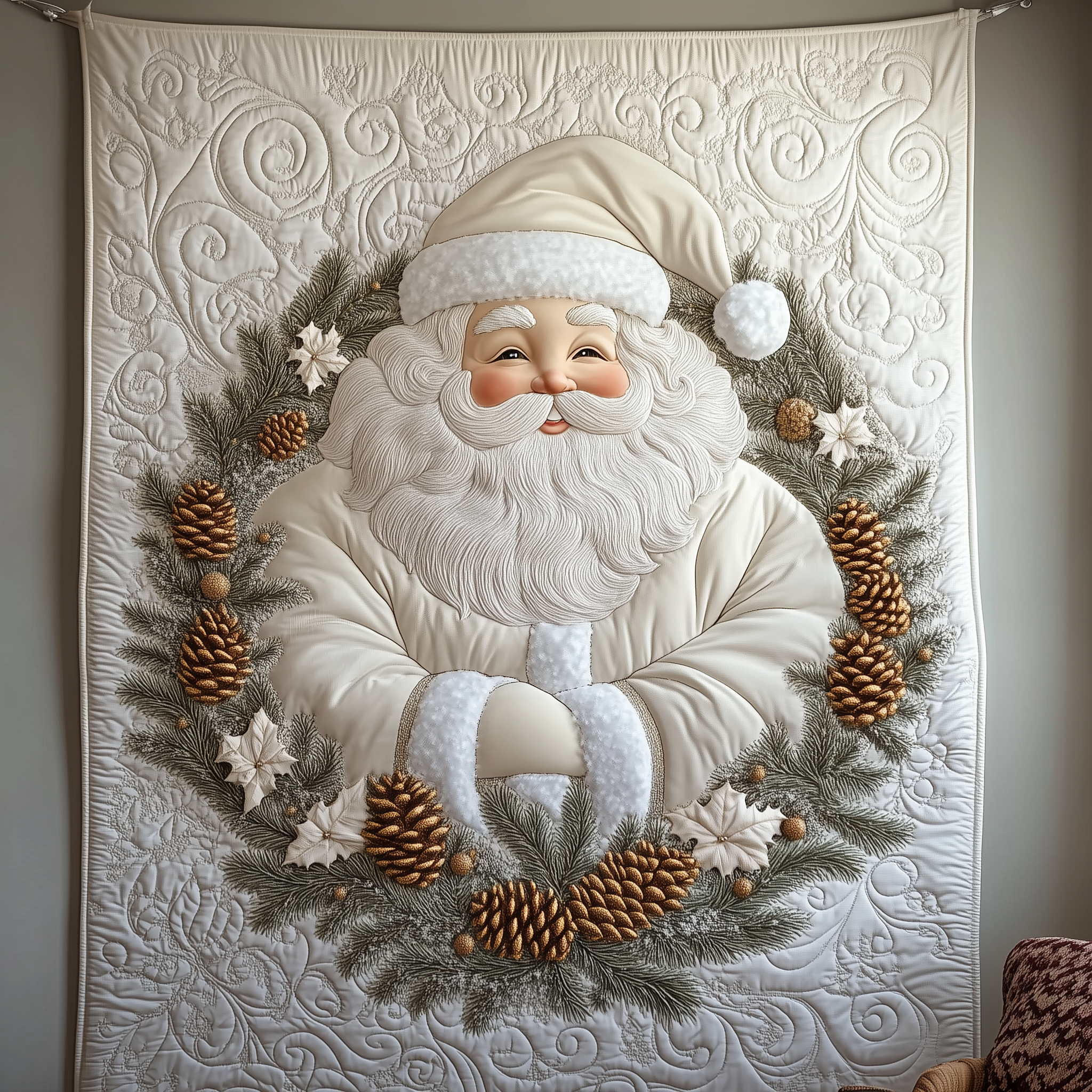 Elegant White Santa Claus Quilted Blanket Best Throws For Sofas Secret Santa Gift Ideas Elegant White Santa Claus Quilted Blanket Best Throws For Sofas Secret Santa Gift Ideas