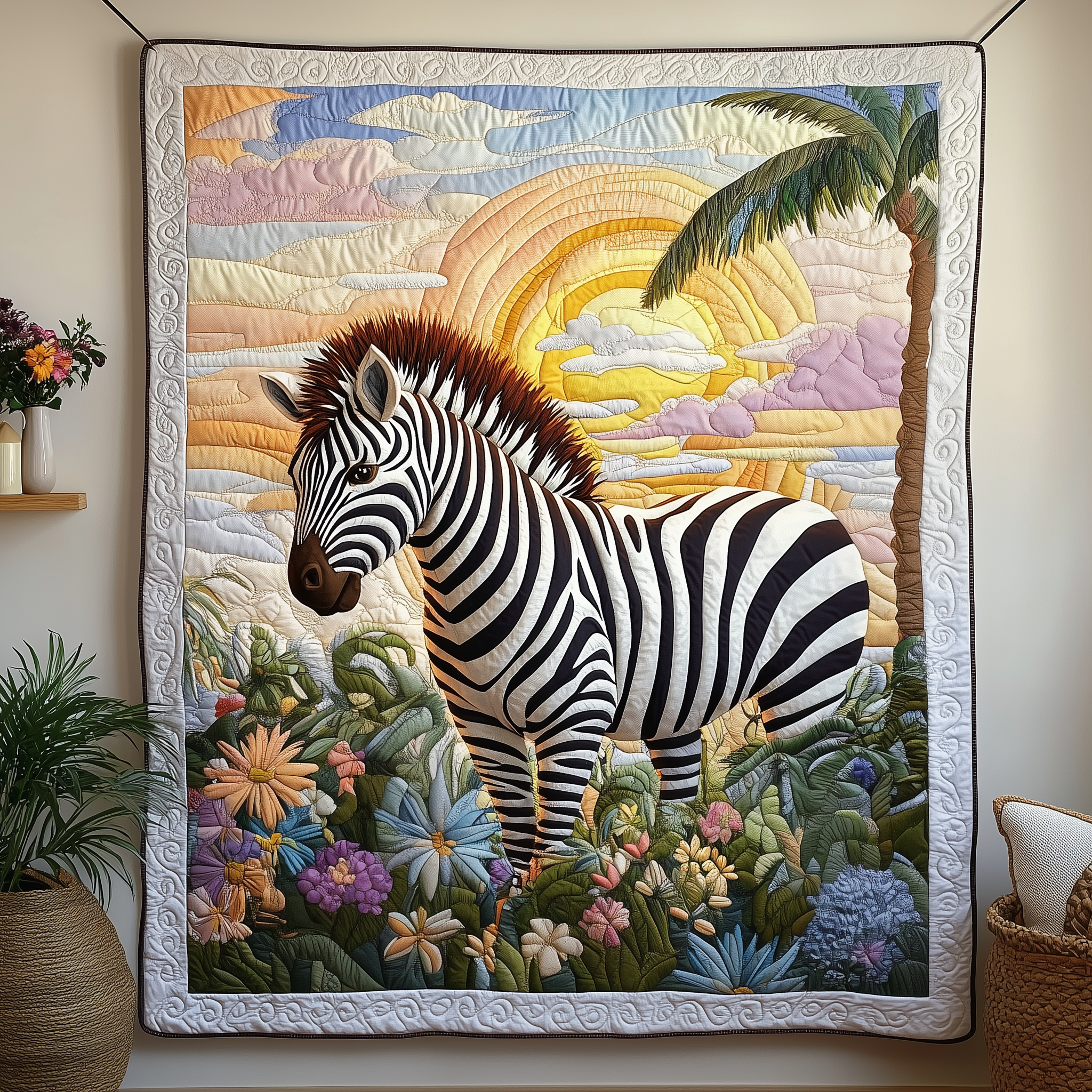 Elegant Zebra Quilted Blanket Cute Unique Blanket Cool Zebra Gifts For Her Elegant Zebra Quilted Blanket Cute Unique Blanket Cool Zebra Gifts For Her