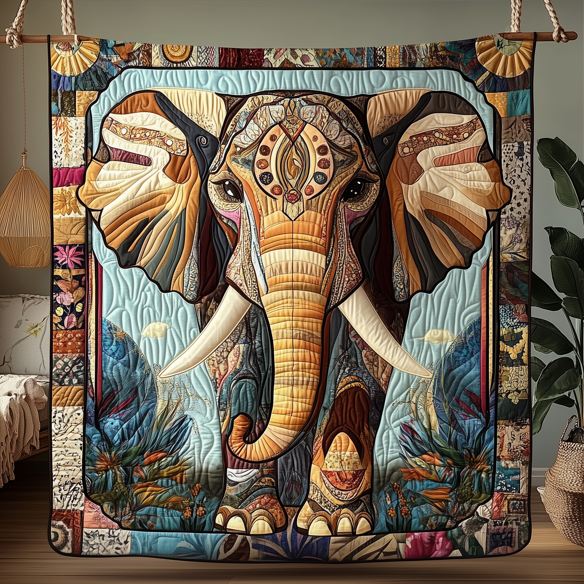 Elephant Quilted Blanket Feel the Magic of Family Time with a Blanket That Fits All Elephant Quilted Blanket Feel the Magic of Family Time with a Blanket That Fits All