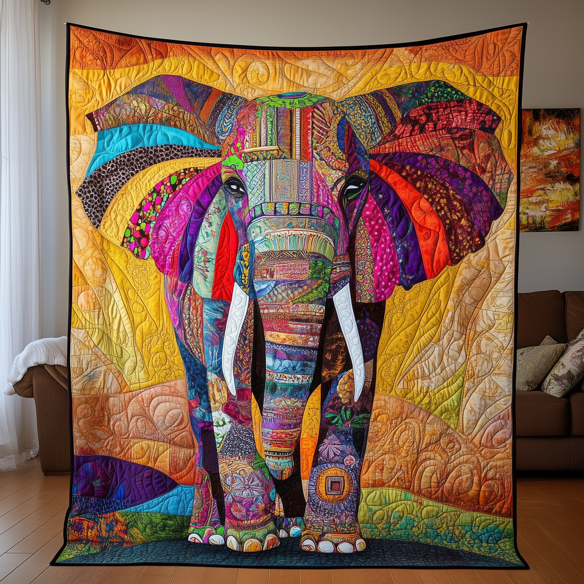 Elephant Spirit Quilted Blanket Celebrate Your Individuality with a Blanket That Speaks to You Elephant Spirit Quilted Blanket Celebrate Your Individuality with a Blanket That Speaks to You