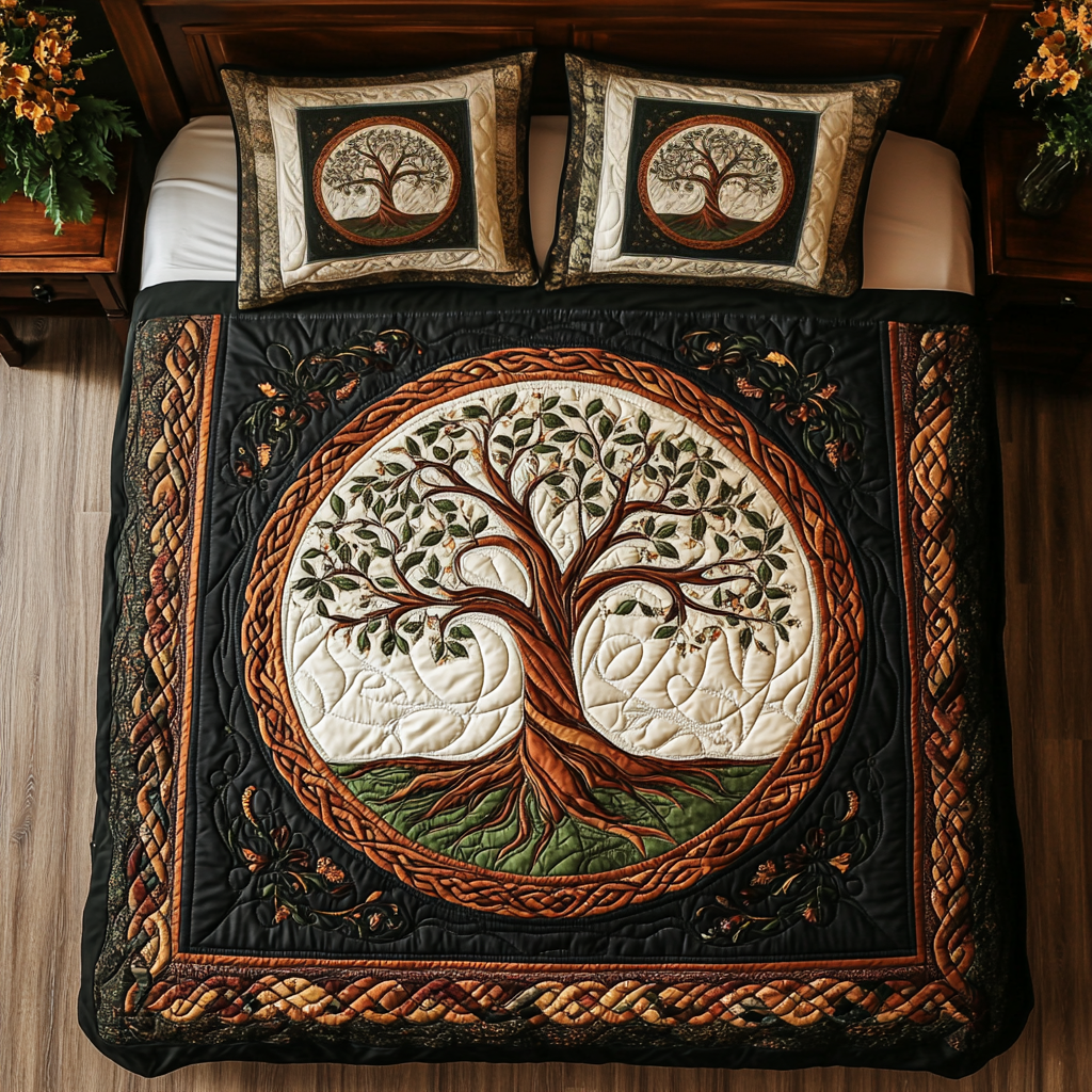 Emerald Luck Quilted Bedding Set Christmas Gift Ideas For Wife Emerald Luck Quilted Bedding Set Christmas Gift Ideas For Wife