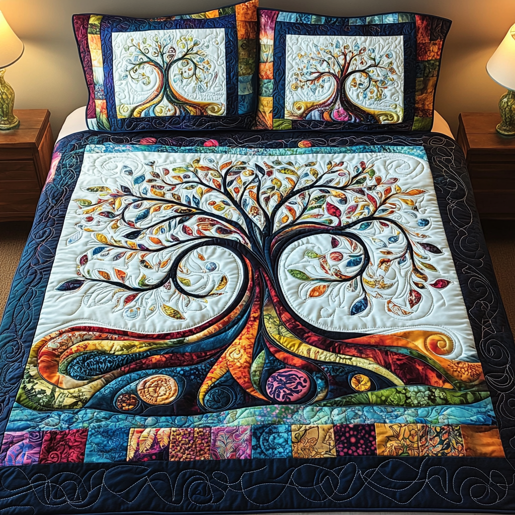 Enchanted Branches Quilted Bedding Set Christmas Gift Ideas For Him Enchanted Branches Quilted Bedding Set Christmas Gift Ideas For Him