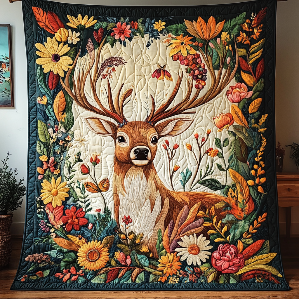 Enchanted Forest Quilted Blanket Feel the Comfort of Home, Wherever You Go Enchanted Forest Quilted Blanket Feel the Comfort of Home, Wherever You Go
