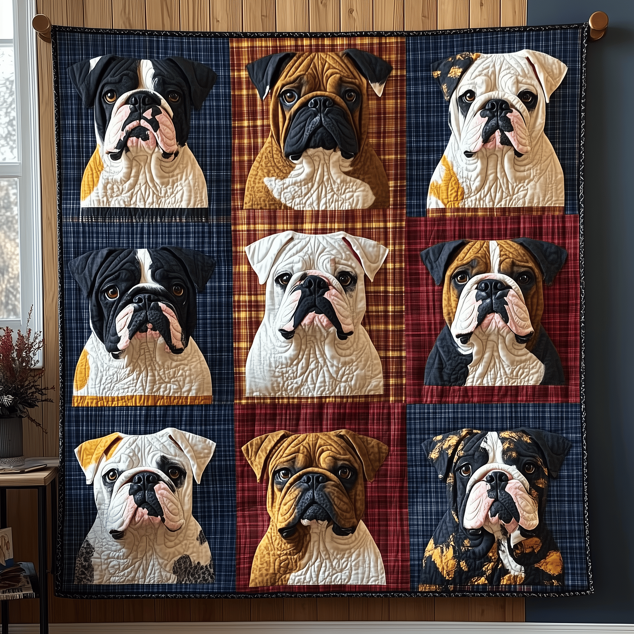 English Bulldog Quilted Blanket Bring the Family Together with a Blanket Everyone Loves English Bulldog Quilted Blanket Bring the Family Together with a Blanket Everyone Loves