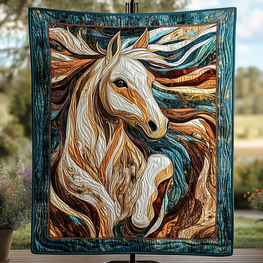 Equine Spirit Quilted Blanket Horse Christmas Presents Equine Spirit Quilted Blanket Horse Christmas Presents