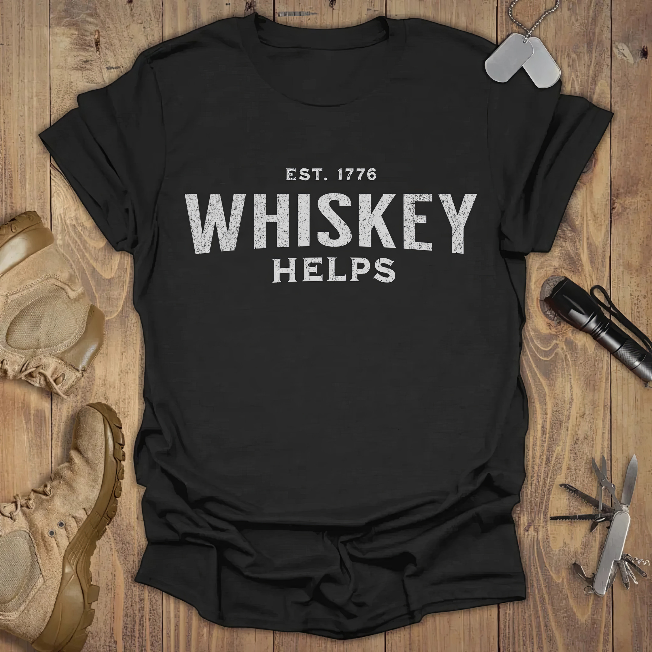Est 1776 Whiskey Helps T-Shirt Vintage Tees Gifts For Dad Who Wants Nothing Est 1776 Whiskey Helps T-Shirt Vintage Tees Gifts For Dad Who Wants Nothing