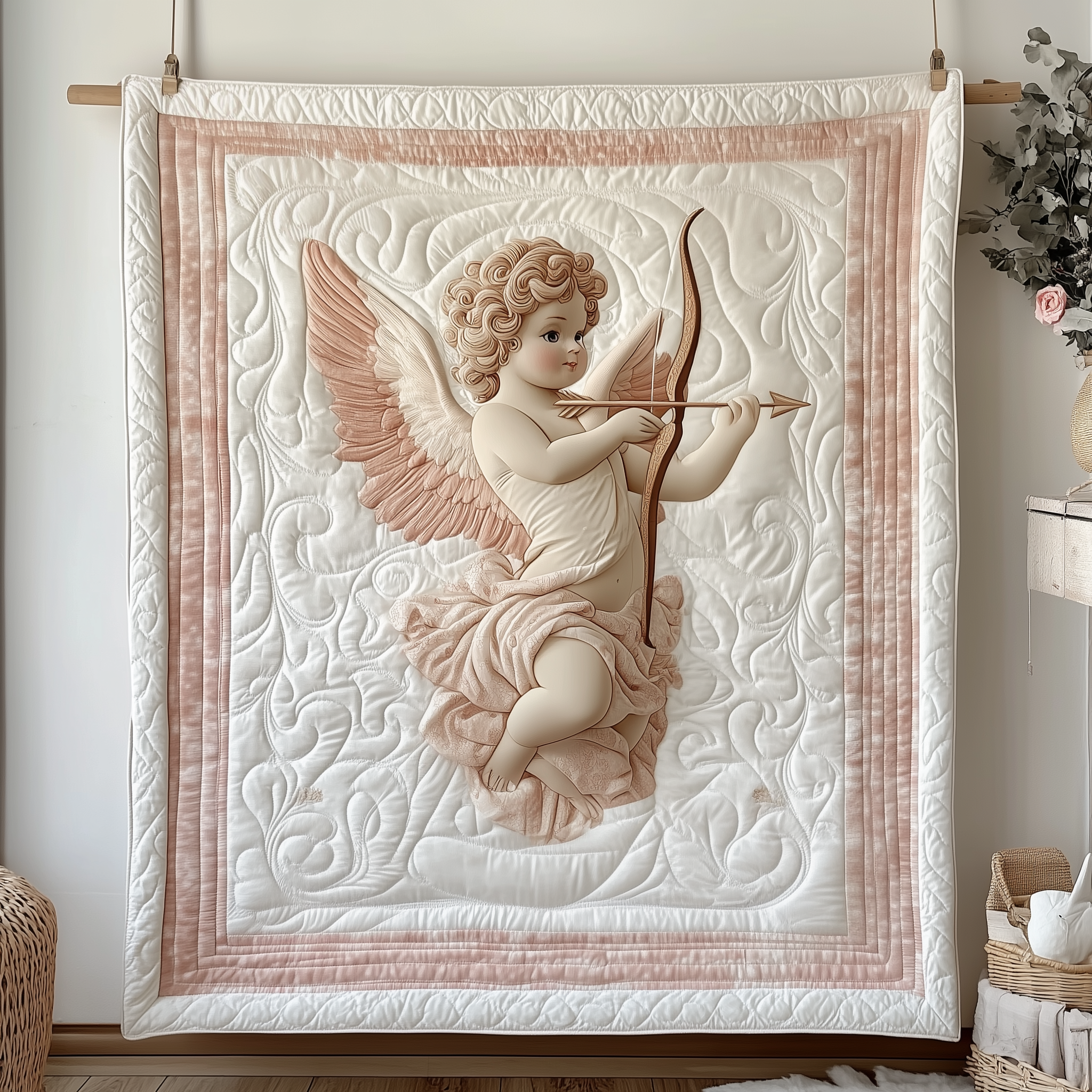 Eternal Love Cupid Quilted Blanket Unique Throw Blanket Item Merch Best Valentine Gift For Boyfriend Eternal Love Cupid Quilted Blanket Unique Throw Blanket Item Merch Best Valentine Gift For Boyfriend