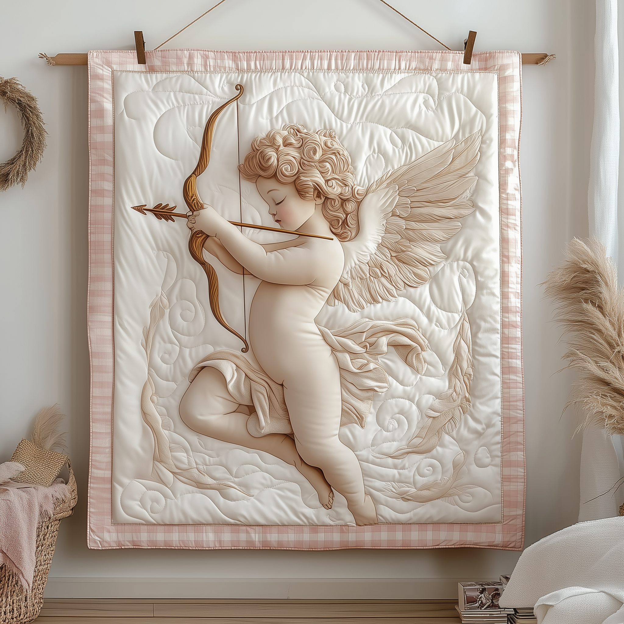 Eternal Love Cupid Quilted Blanket Unique Throw Blanket Item Merch Good Valentine's Day Gifts Eternal Love Cupid Quilted Blanket Unique Throw Blanket Item Merch Good Valentine's Day Gifts