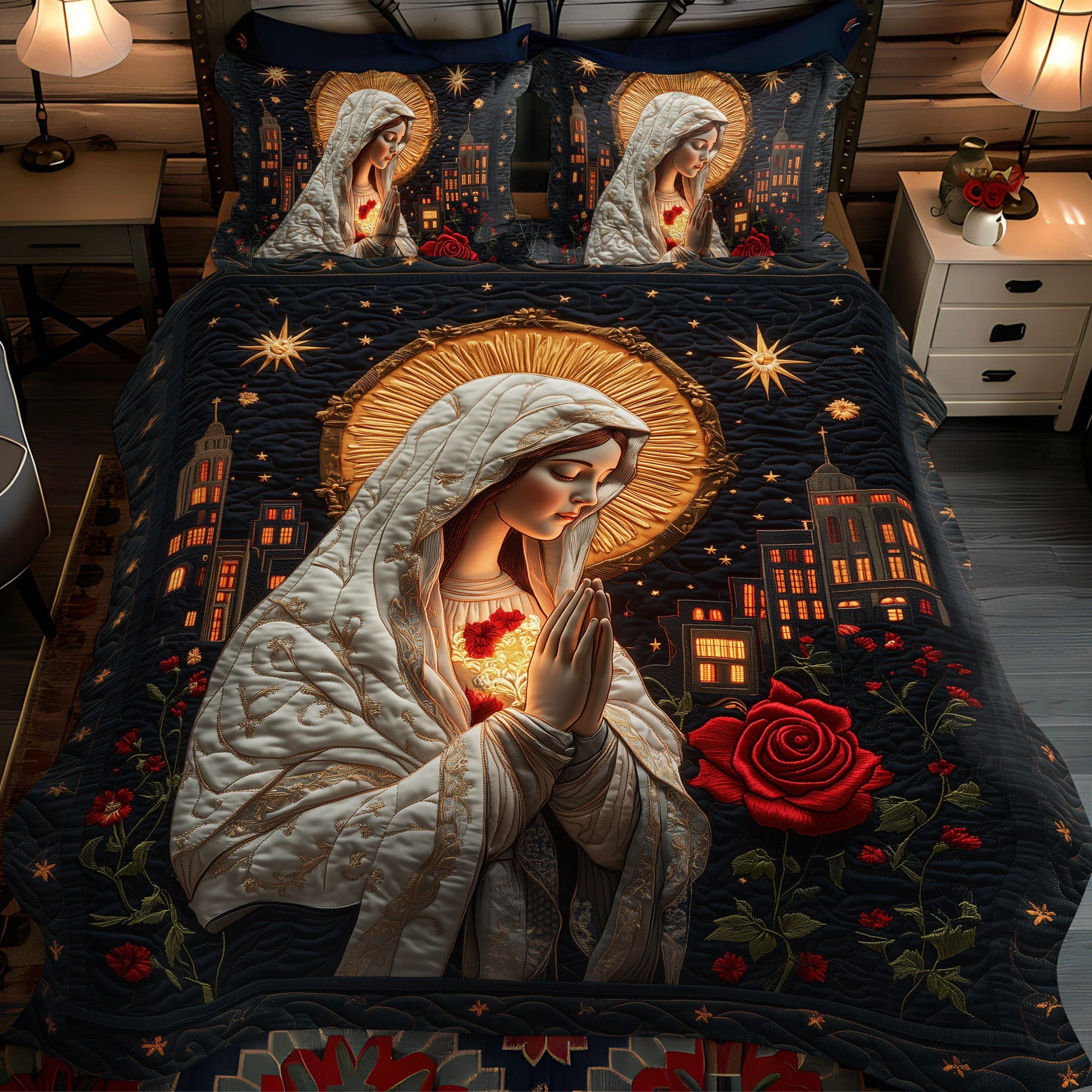 Eternal Starry Night Quilted Bedding Set Christmas Ideas For Wife Eternal Starry Night Quilted Bedding Set Christmas Ideas For Wife