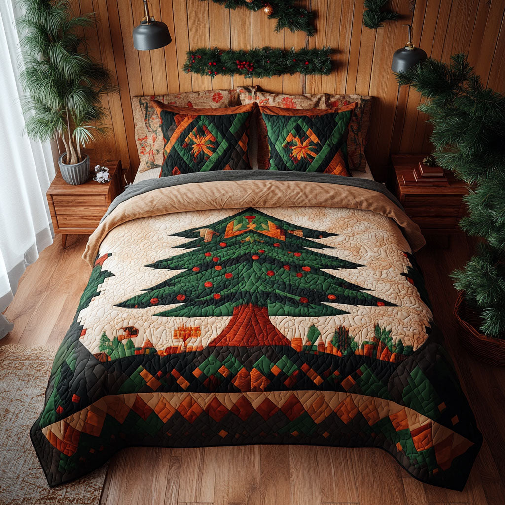 Evergreen Wonderland Quilted Bedding Set Best Secret Santa Gifts Evergreen Wonderland Quilted Bedding Set Best Secret Santa Gifts