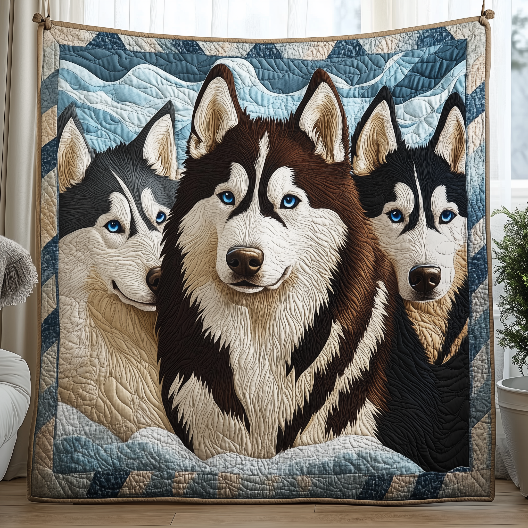 Eyes of the Arctic Quilted Blanket Nice Throw Blankets Father Daughter Presents Eyes of the Arctic Quilted Blanket Nice Throw Blankets Father Daughter Presents