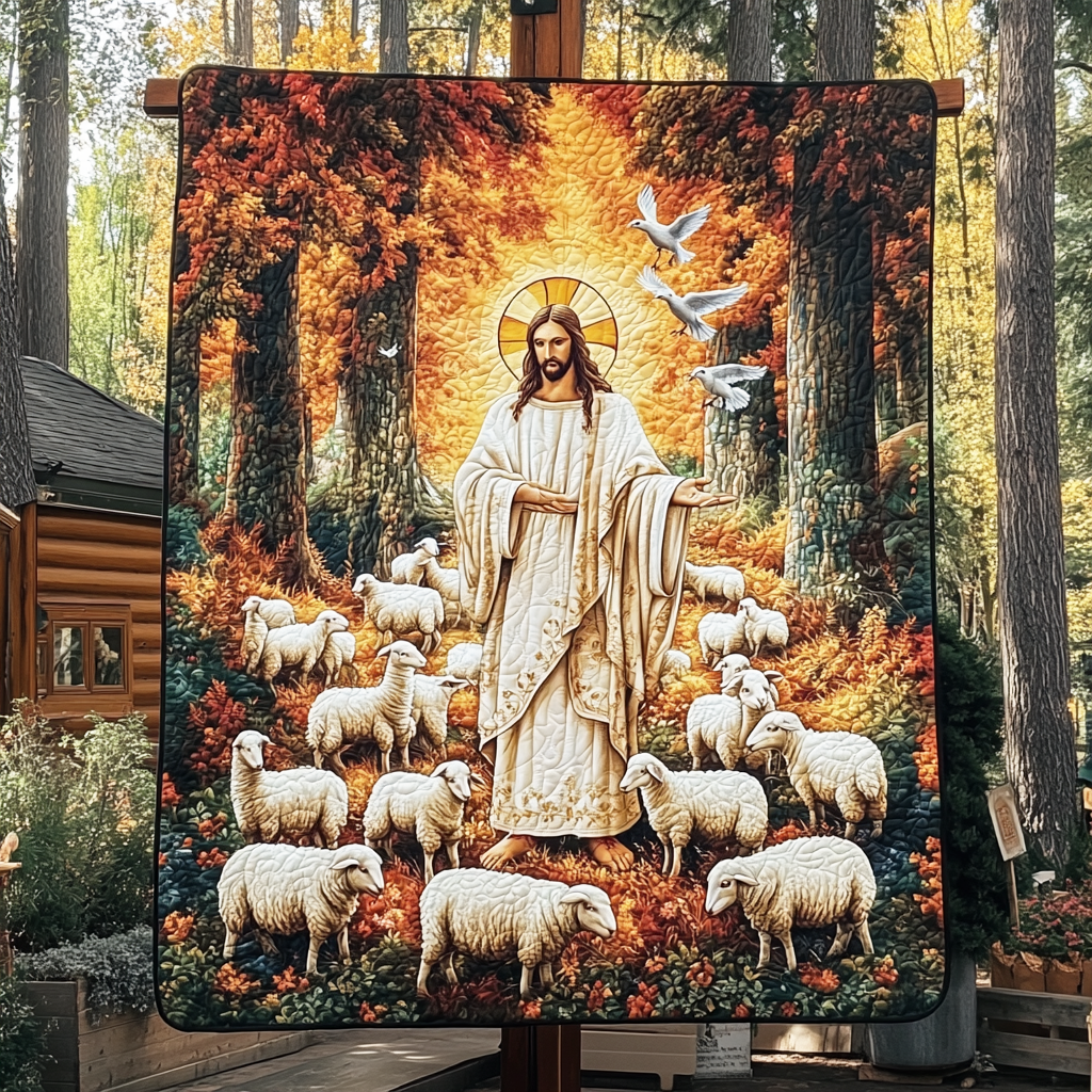 Faith In God Light Of Jesus Quilted Blanket Feel Comfortable Indoors and Out with Our Multi-Use Blanket Faith In God Light Of Jesus Quilted Blanket Feel Comfortable Indoors and Out with Our Multi-Use Blanket